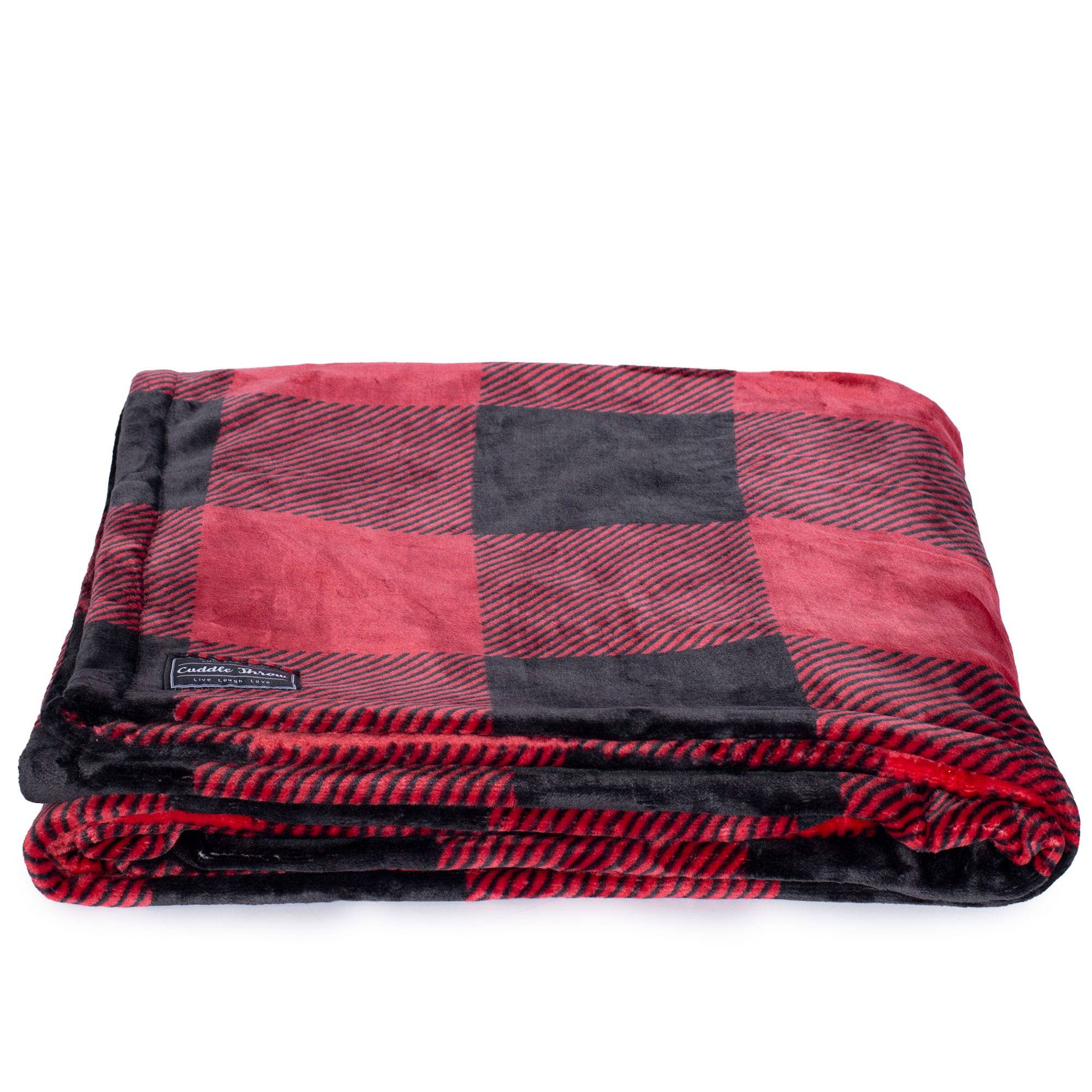 Cuddle Throw Blanket - BUFFALO CHECK RED - CuddleThrow_BuffaloCheckRed_01_04721b53-f782-4fa9-a53a-2e90e9b07b70