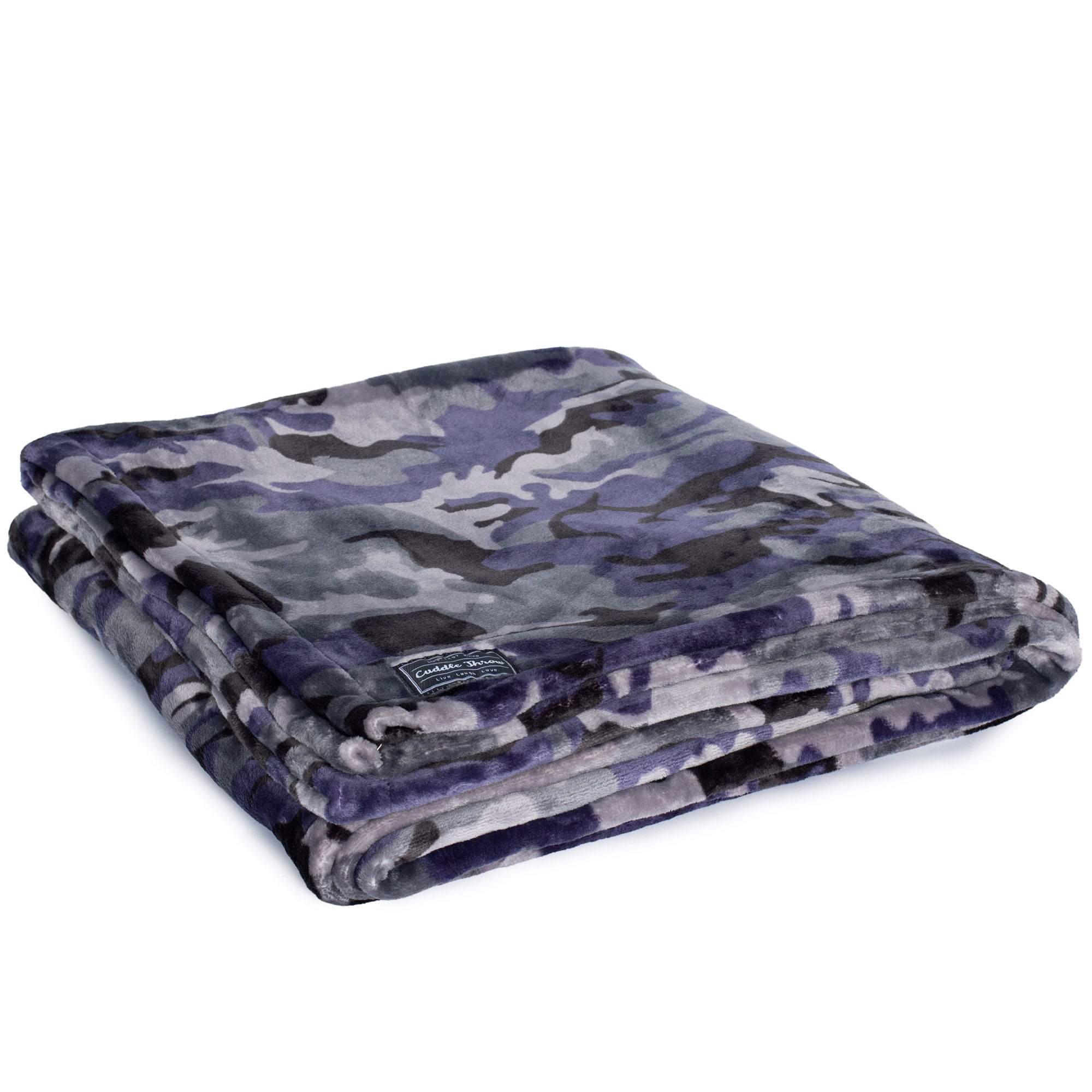 Cuddle Throw Blanket - CAMO NAVY - CuddleThrow_CamoNavy_02