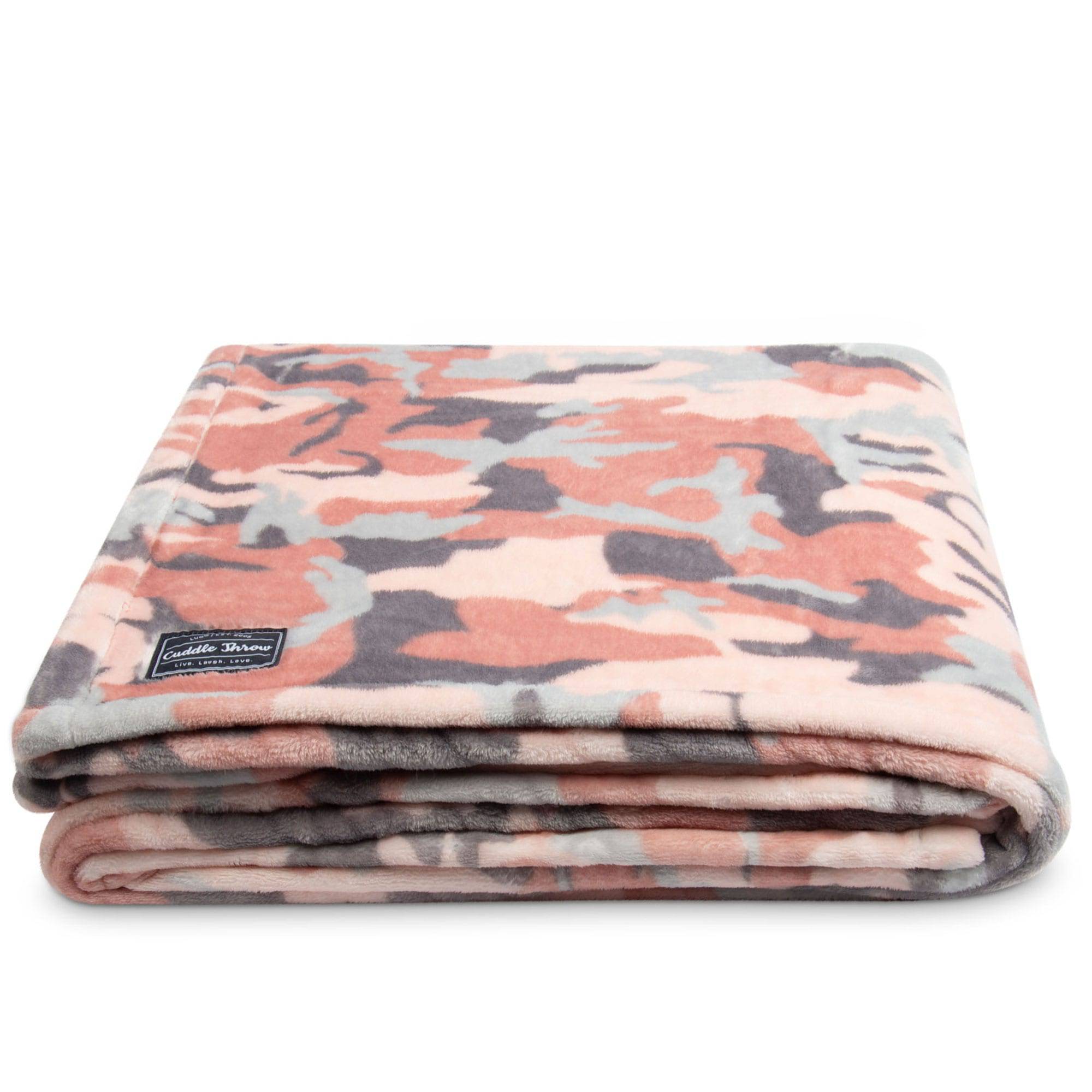 Cuddle Throw Blanket - CAMO ROSE - CuddleThrow_CamoRose_01