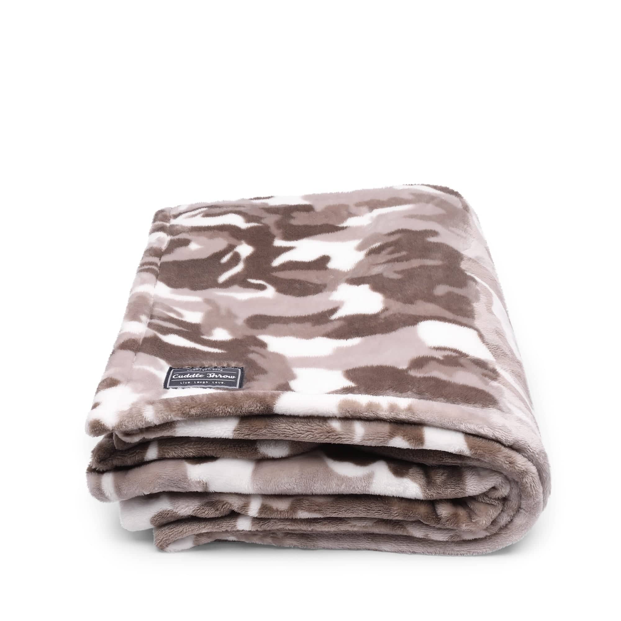 Cuddle Throw Blanket - CAMO TAUPE - CuddleThrow_CamoTaupe_01