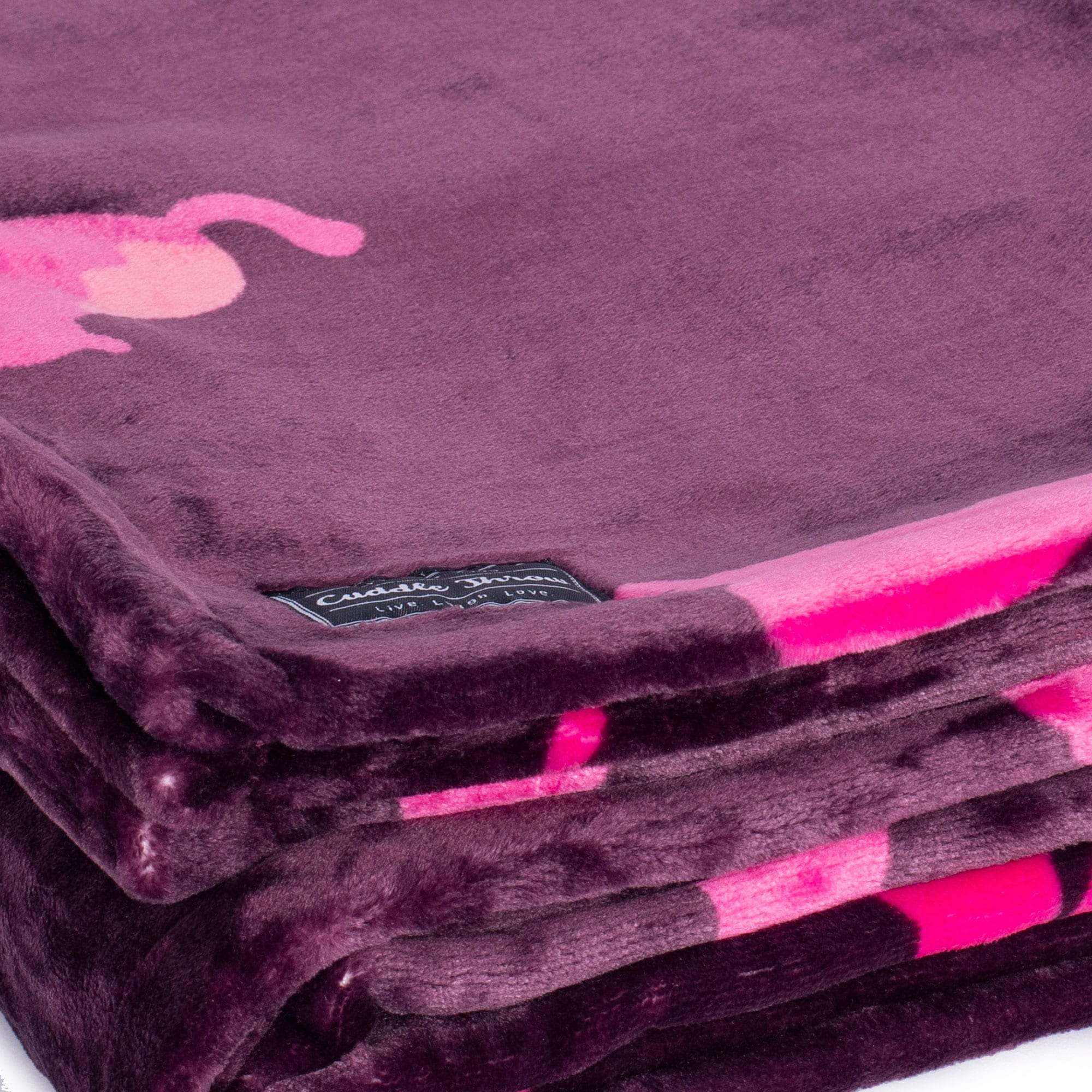 Cuddle Throw Blanket - CATS ORCHID - CuddleThrow_CatsOrchid_06