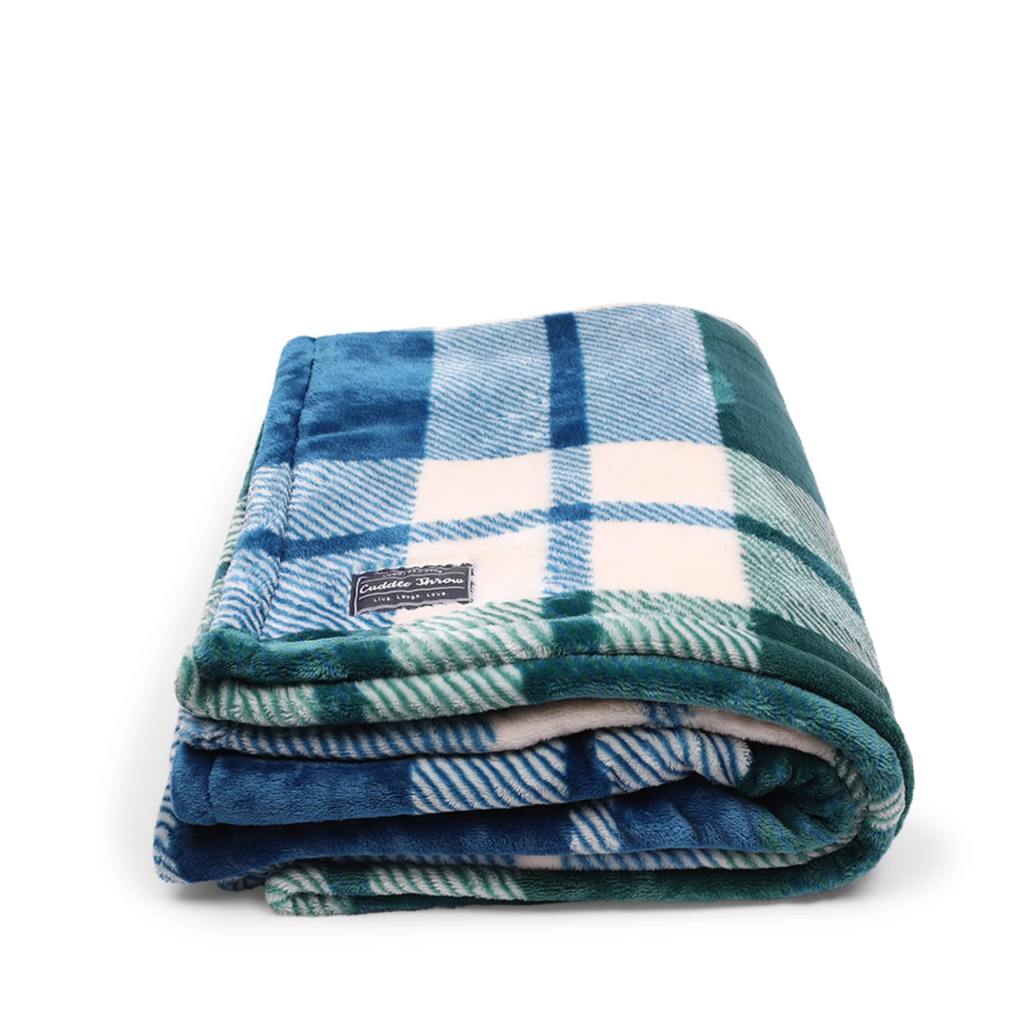 Cuddle Throw Blanket - FLANNEL PLAID NAVY - CuddleThrow_FlannelPlaid_01