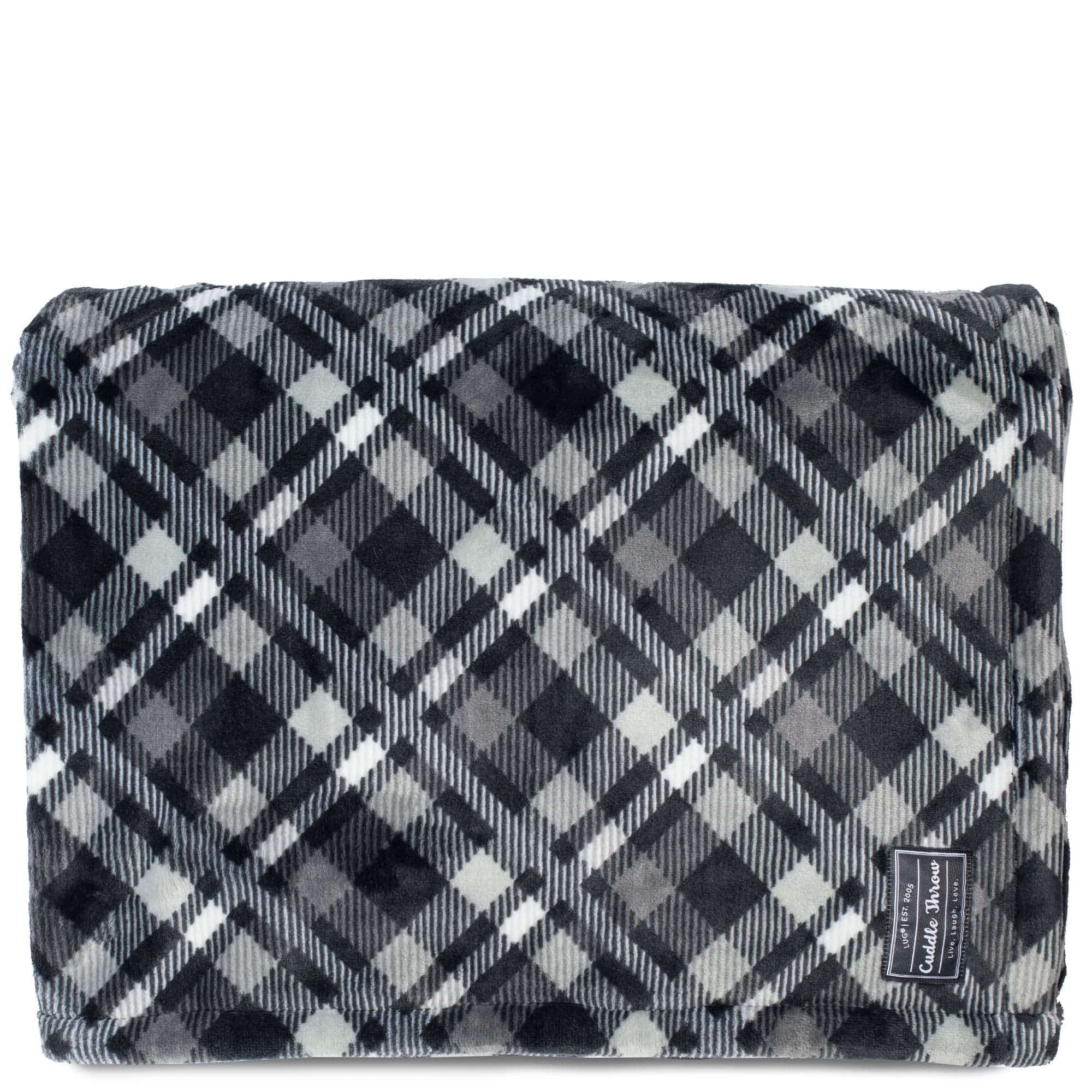 Cuddle Throw Blanket - PLAID GREY - CuddleThrow_PlaidGrey_01_9026479e-e65c-4dff-8a75-977a872863b8