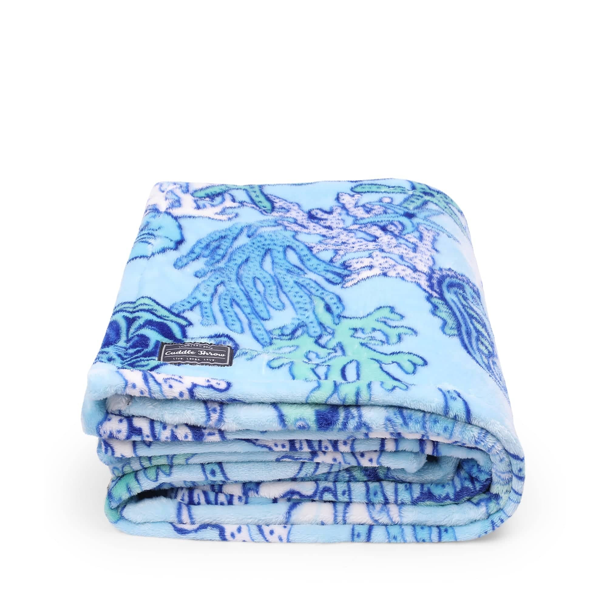 Cuddle Throw Blanket - SEALIFE BLUE - CuddleThrow_SeaLifeBlue_01