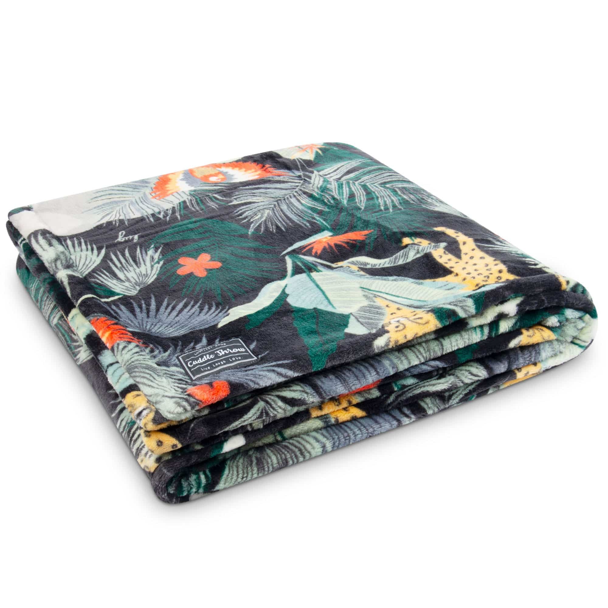 Cuddle Throw Blanket - WILDLIFE BLACK - CuddleThrow_WildlifeBlack_02
