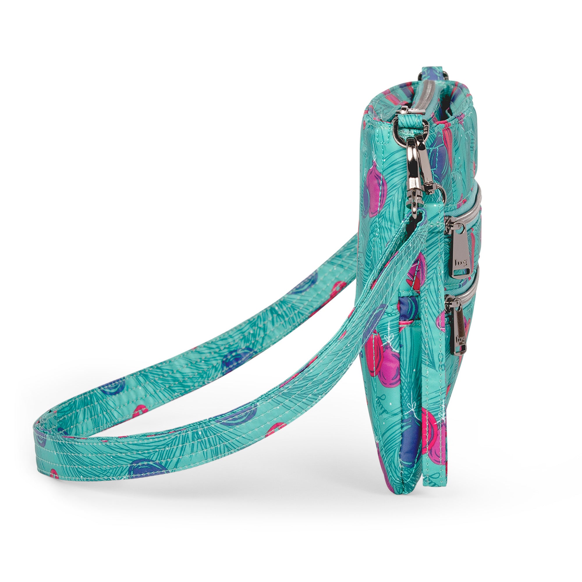 Dazzle Crossbody Bag - PINE ORNAMENTS TEAL - Dazzle_PineOrnaments_03