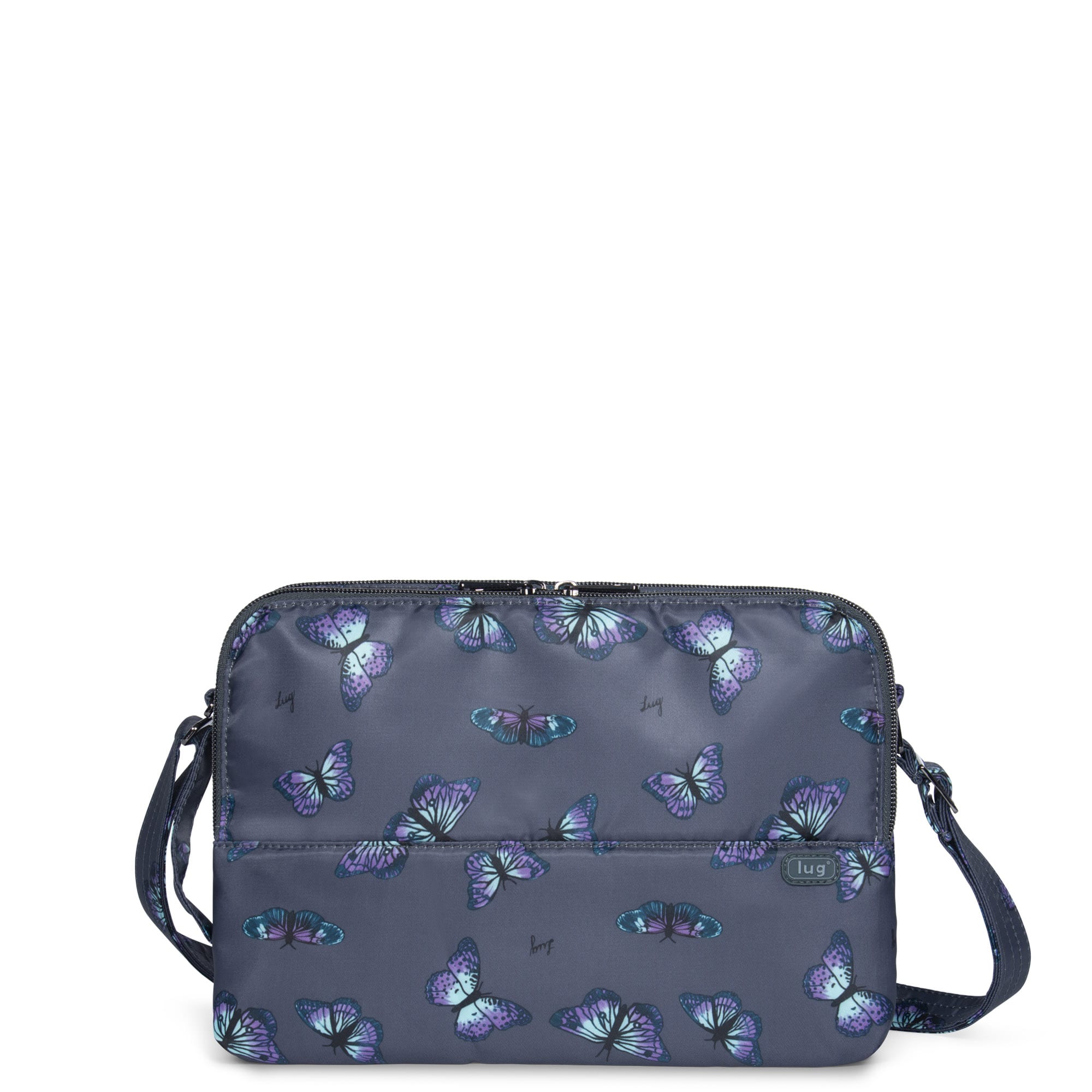 Delta Mini 10.4" iPad/Tablet Case - BUTTERFLY GREY - DeltaMini_ButterflyGrey_01