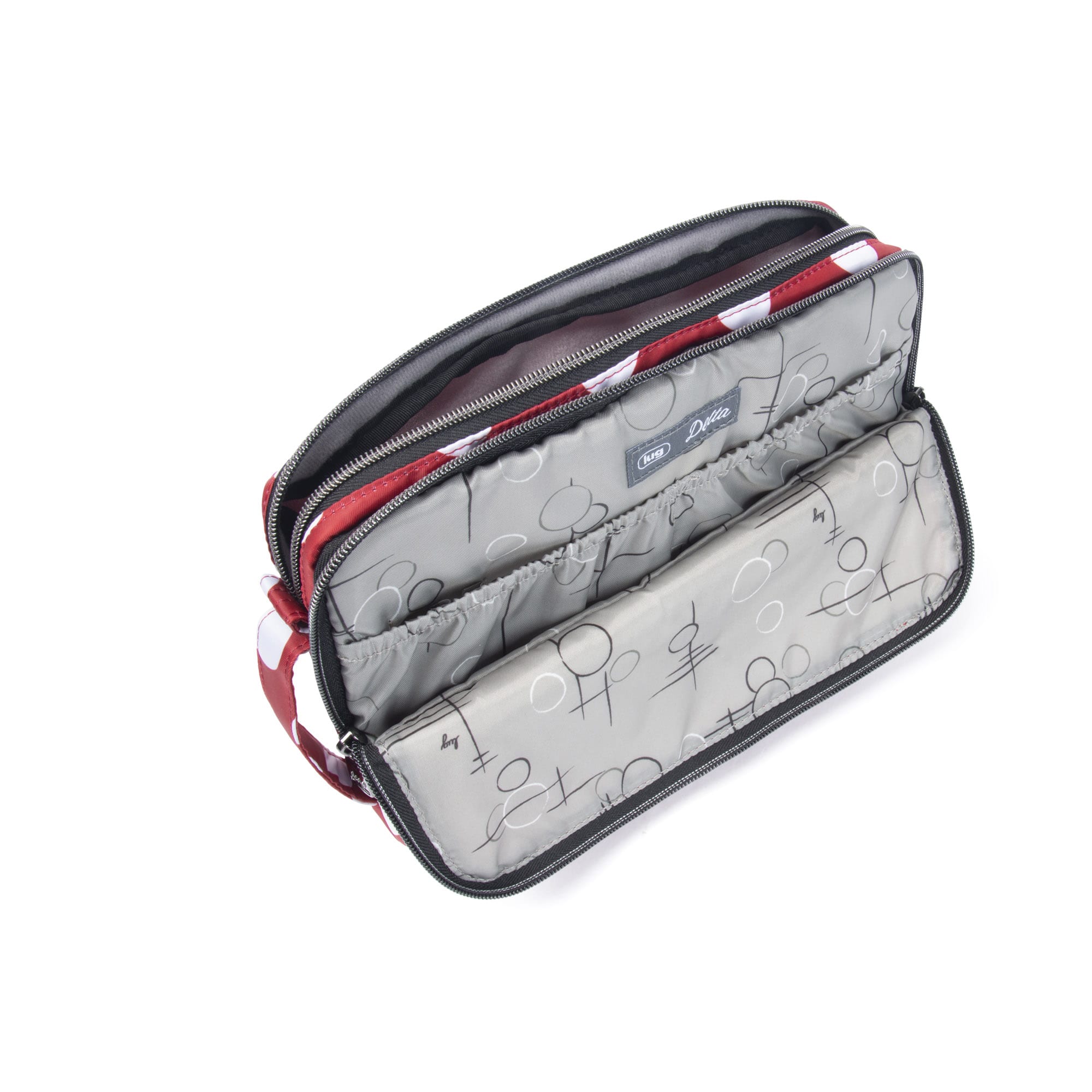Delta Mini 10.4" iPad/Tablet Case - CRIMSON LARGE DOT - DeltaMini_CrimsonLGDot_05