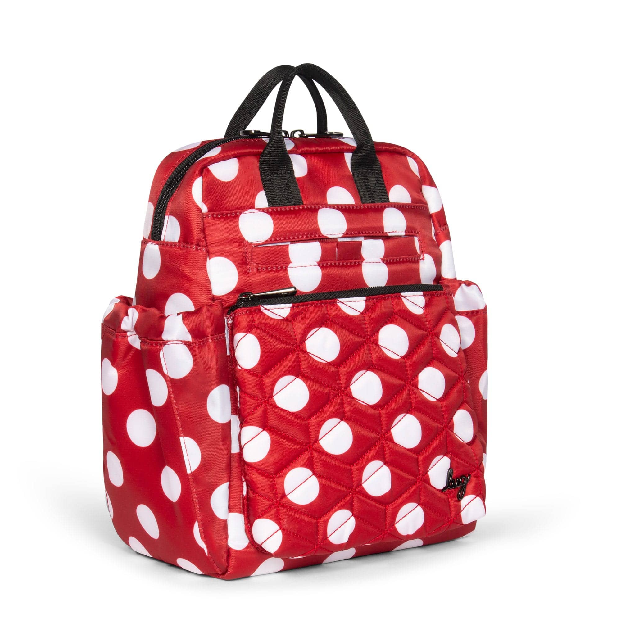 Dodger Mini Backpack - CRIMSON LARGE DOT - Dodger_CrimsonLGDot_02