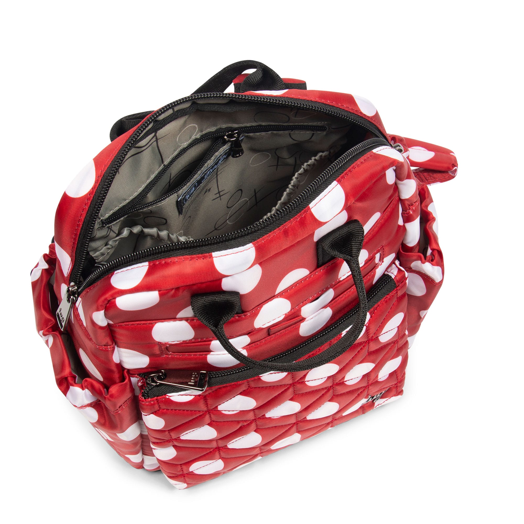 Dodger Mini Backpack - CRIMSON LARGE DOT - Dodger_CrimsonLGDot_05