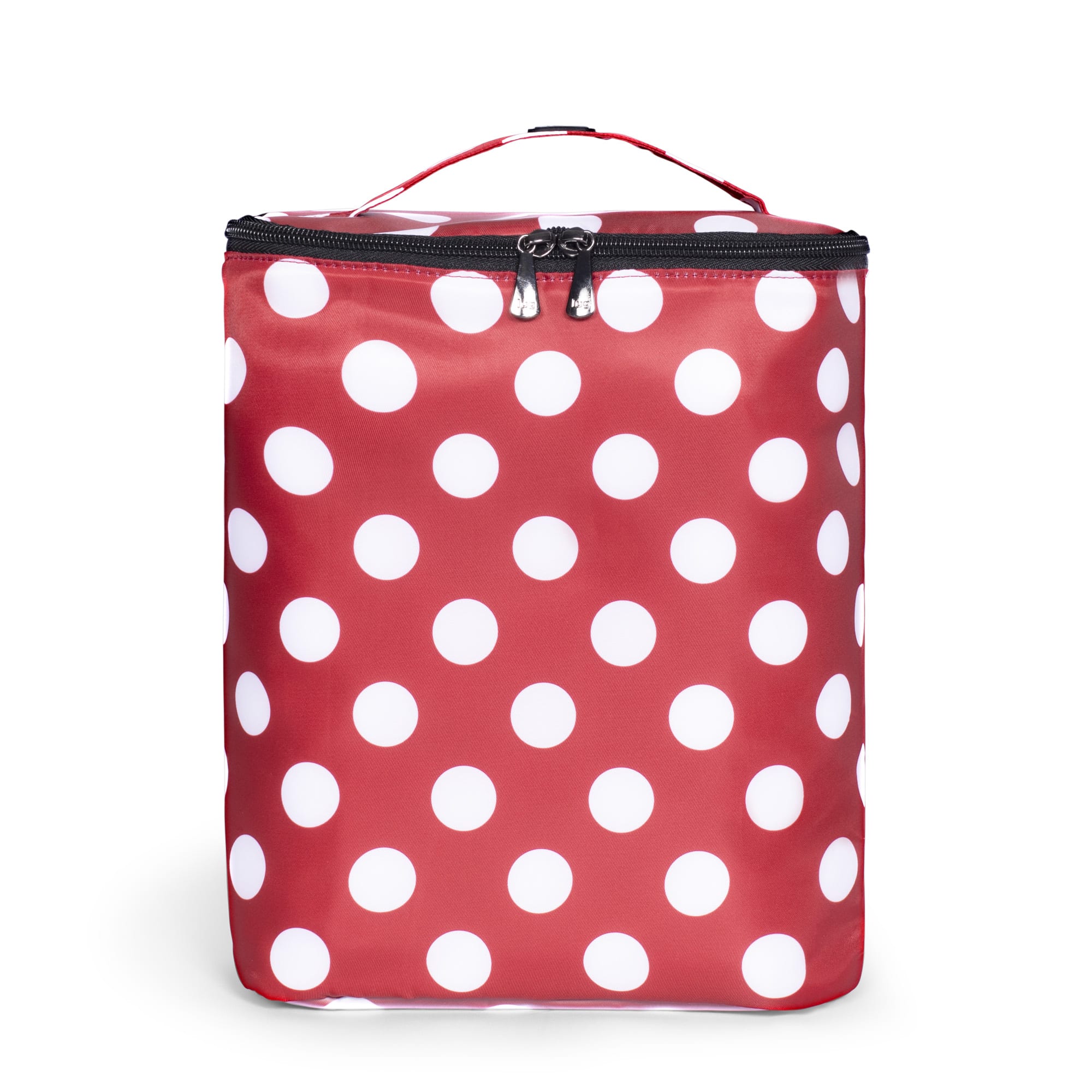 Dolly Tall Cosmetic Case - CRIMSON LARGE DOT - Dolly-Tall_CrimsonLgDot_01