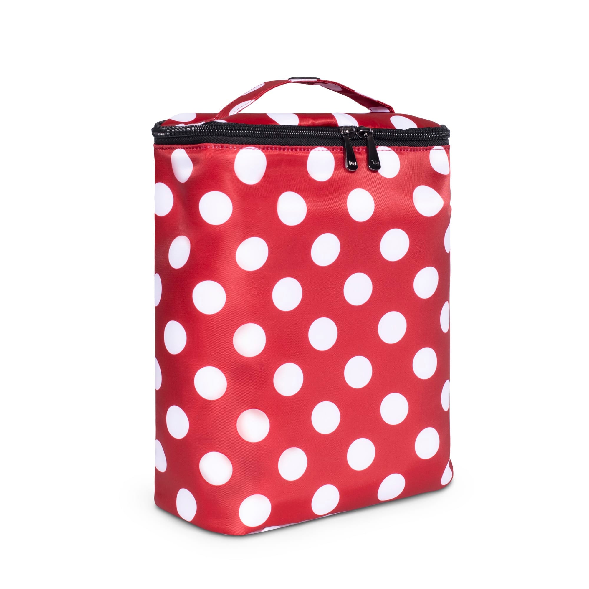 Dolly Tall Cosmetic Case - CRIMSON LARGE DOT - Dolly-Tall_CrimsonLgDot_02