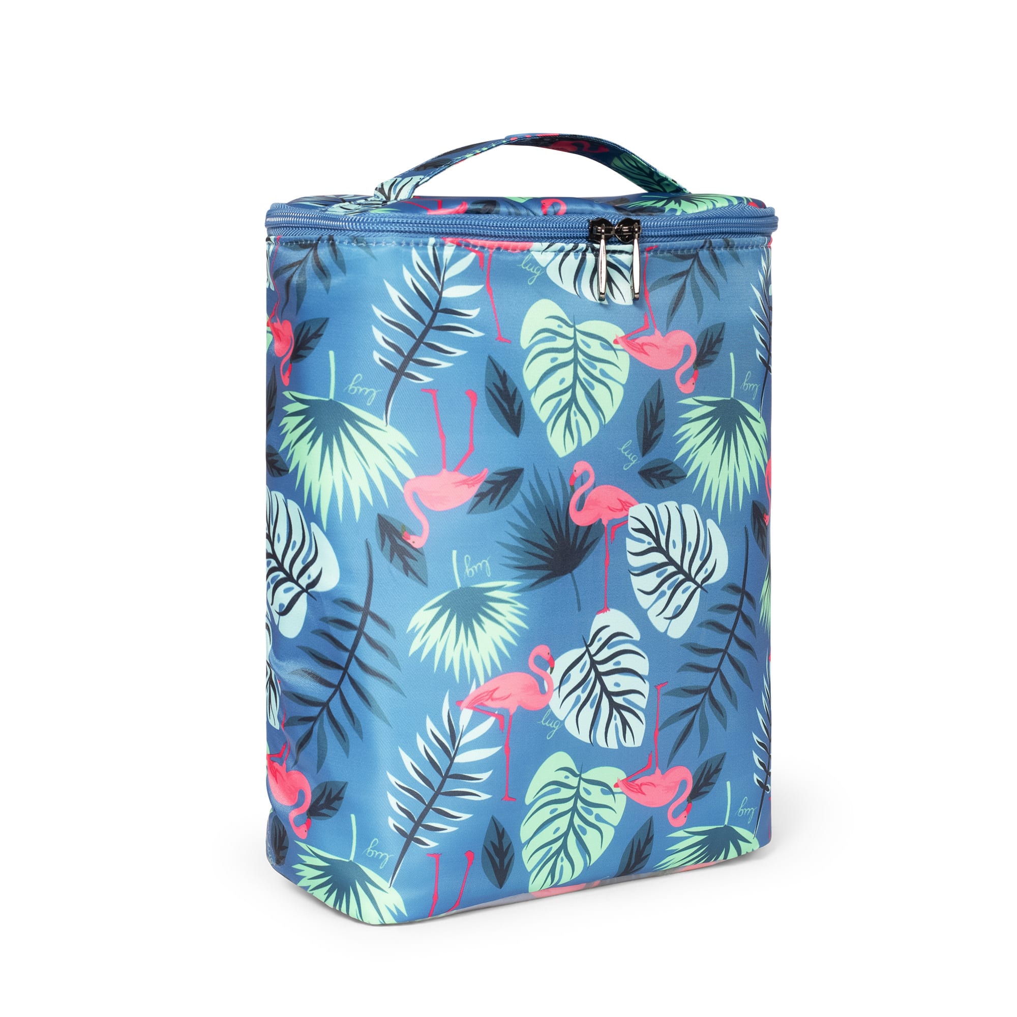 Dolly Tall Cosmetic Case - FLAMINGO BLUE - Dolly-Tall_FlamingoBlue_02