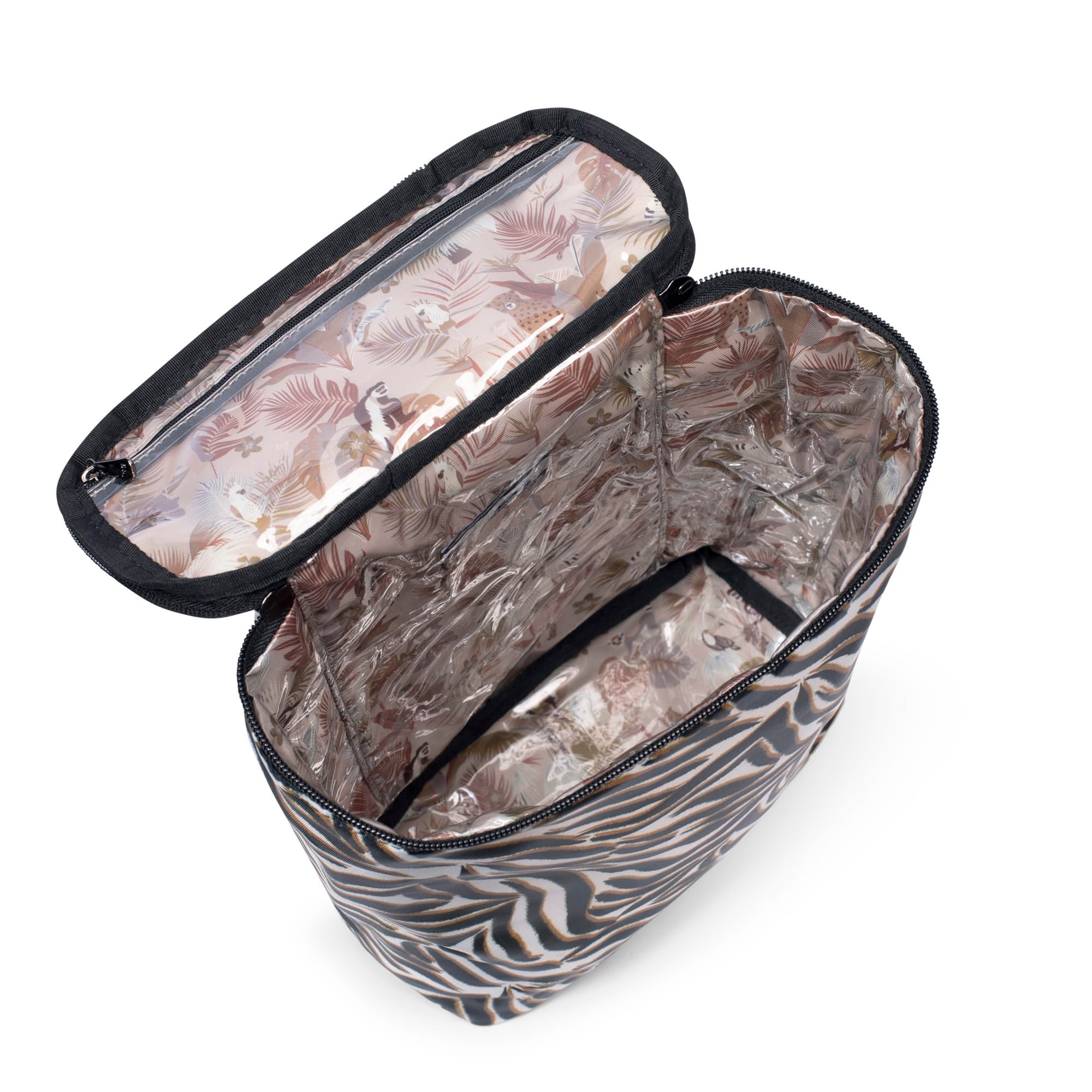 Dolly Tall Cosmetic Case - ZEBRA SAND - Dolly-Tall_ZebraSand_05