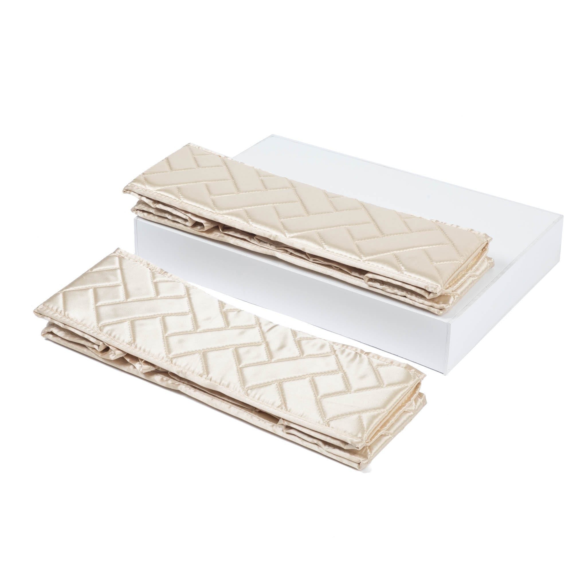 Dolly 2pc 6 Pocket Drawer Organizer - METALLIC CHAMPAGNE - Dolly2pk_ChampagneMetallic_06