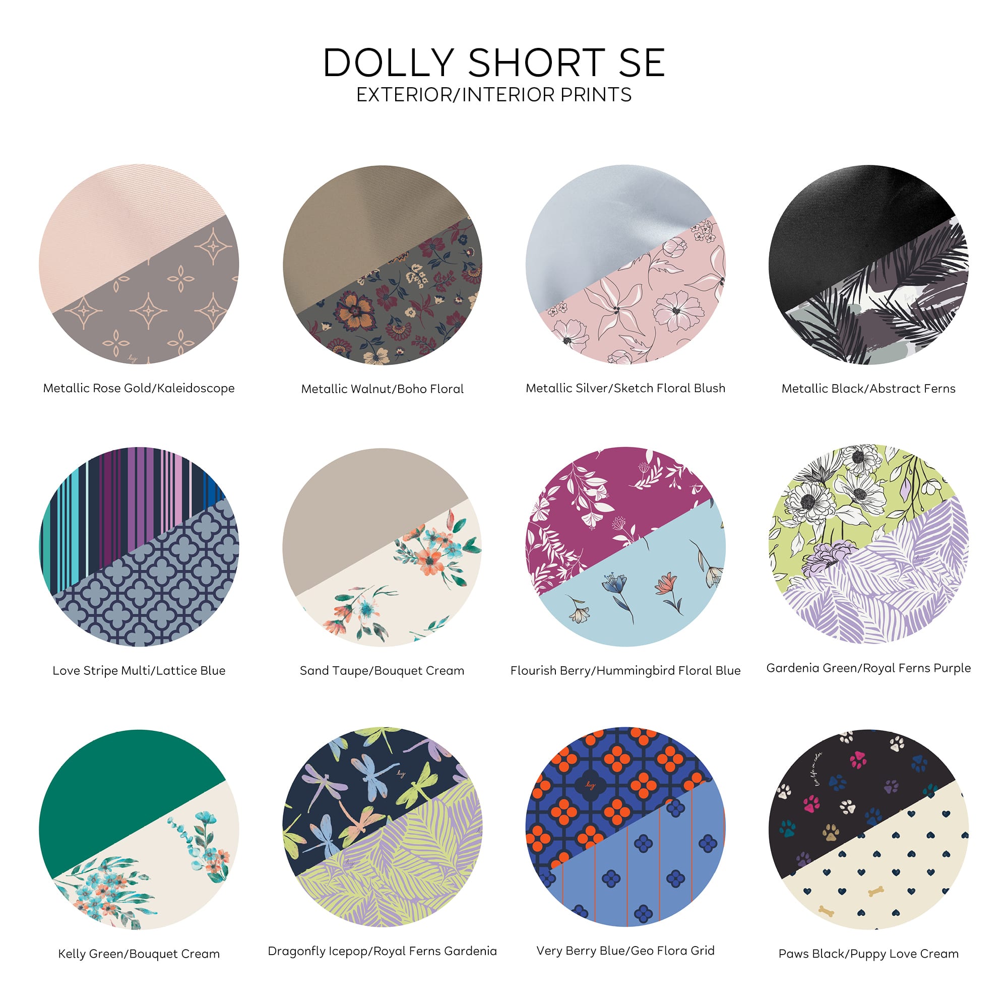 Dolly Short SE Cosmetic Case - - DollyShortSE_Swatches