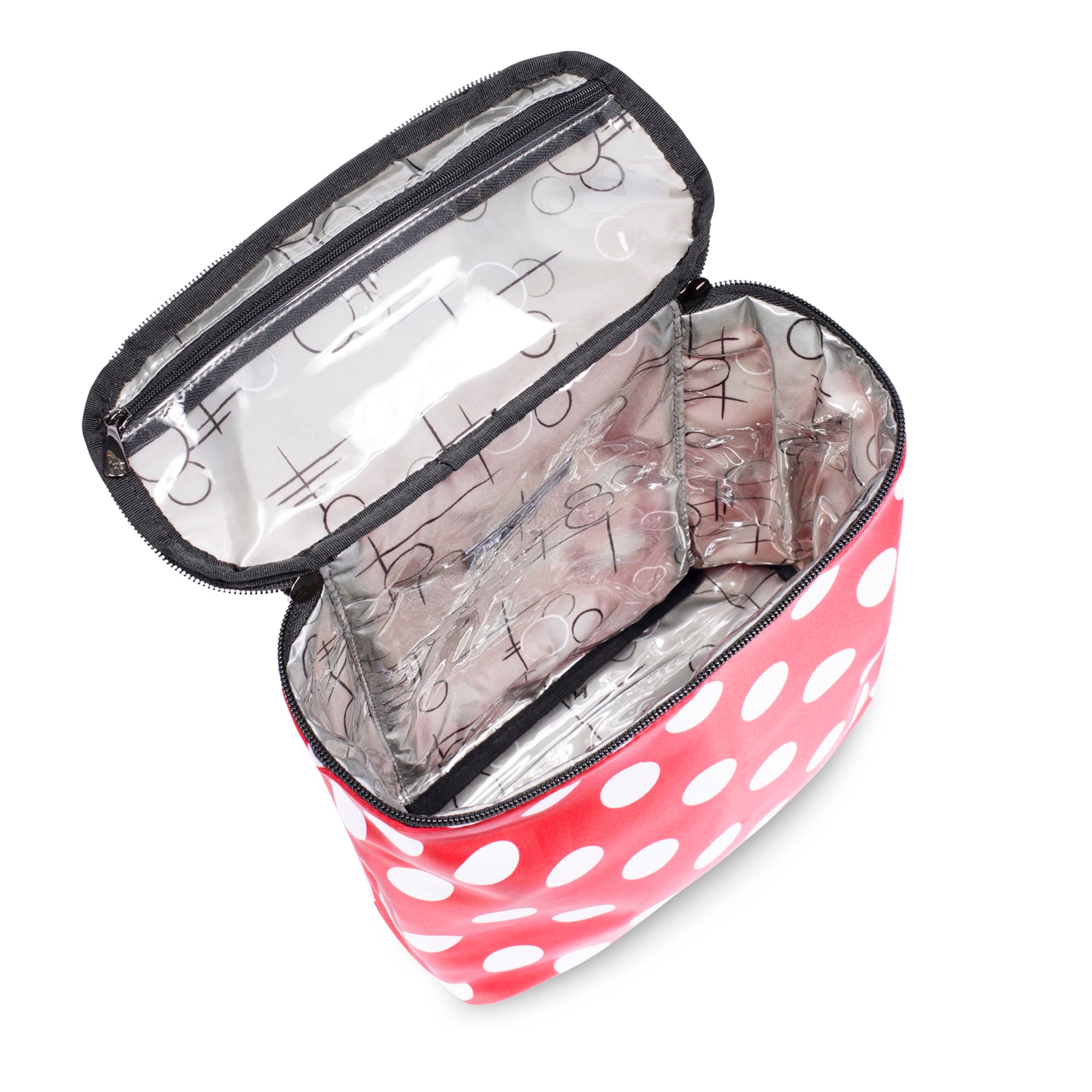 Dolly Cosmetic Case - CRIMSON LARGE DOT - Dolly_CrimsonLgDot_05