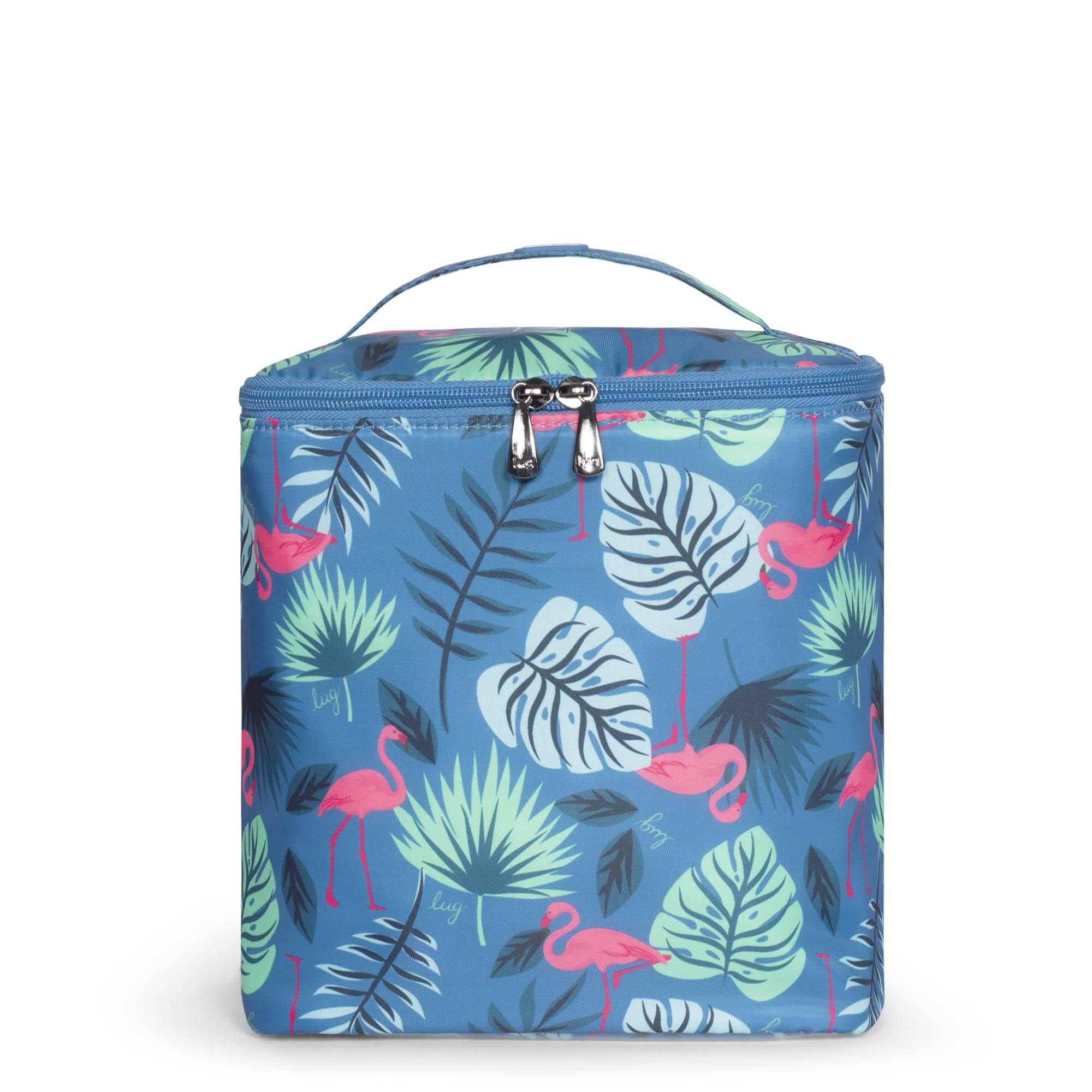 Dolly Cosmetic Case - FLAMINGO BLUE - Dolly_FlamingoBlue_01