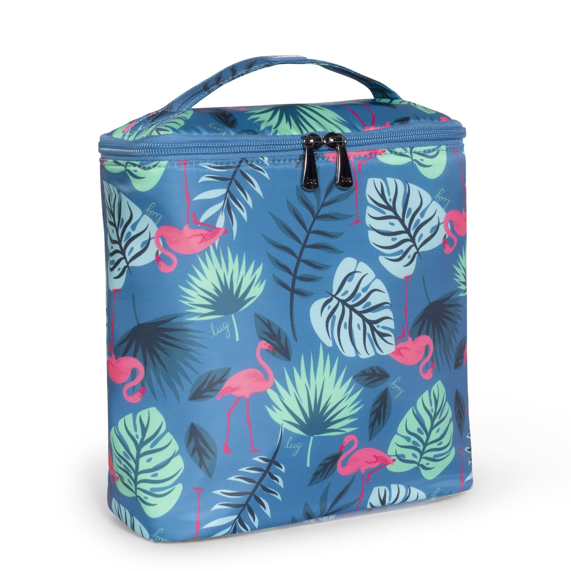 Dolly Cosmetic Case - FLAMINGO BLUE - Dolly_FlamingoBlue_02