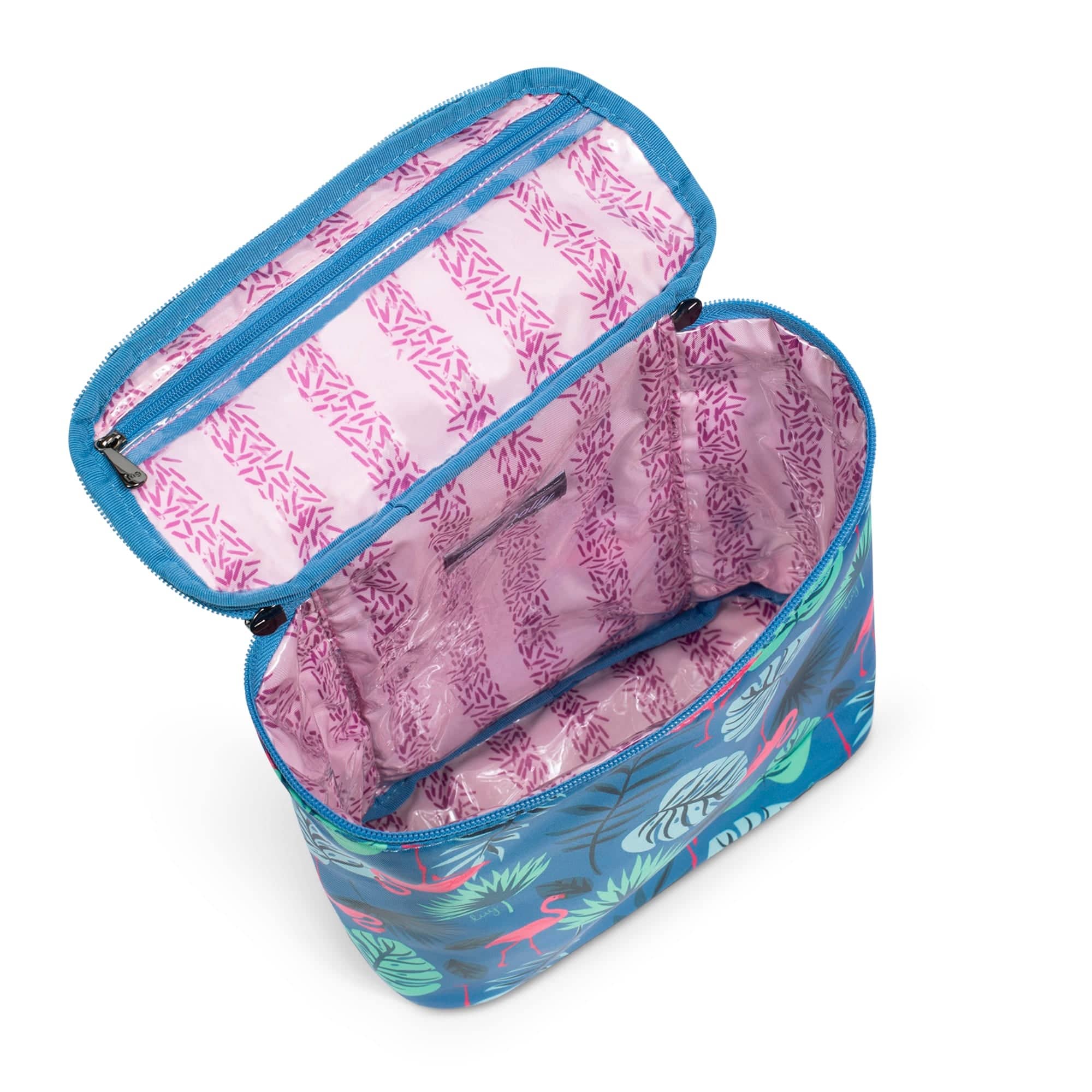 Dolly Cosmetic Case - FLAMINGO BLUE - Dolly_FlamingoBlue_05