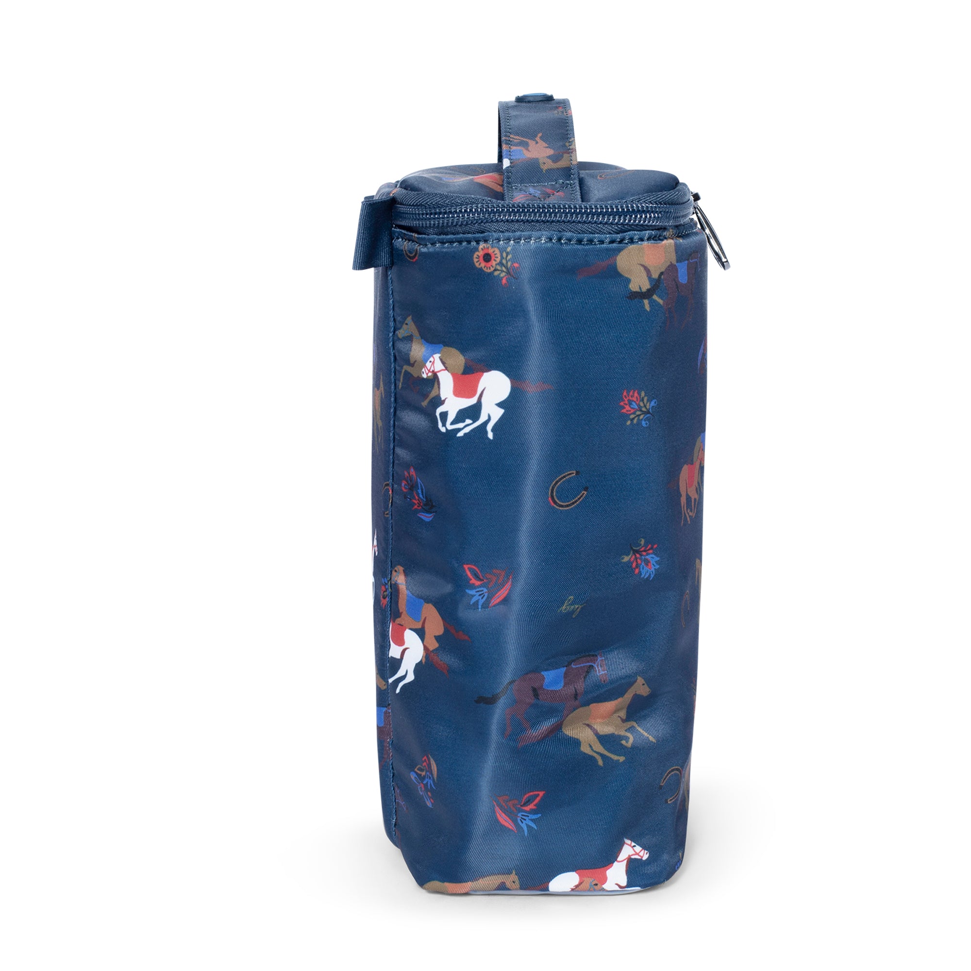 Dolly Cosmetic Case - HORSES NAVY - Dolly_HorseBlue_03