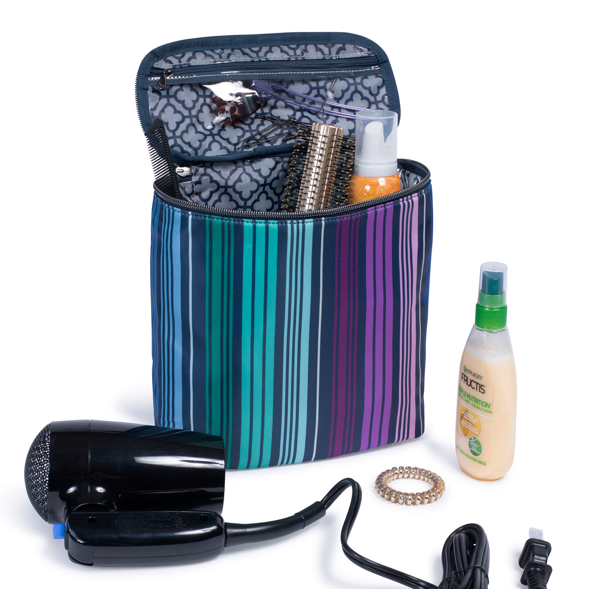 Dolly Cosmetic Case - LOVE STRIPE MULTI - Dolly_Lifestyle_01