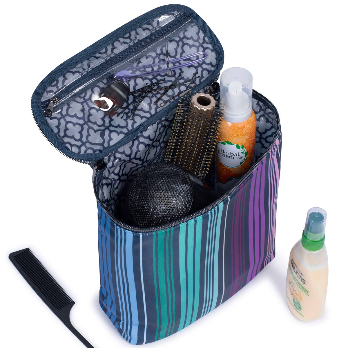 Dolly Cosmetic Case - LOVE STRIPE MULTI - Dolly_Lifestyle_03