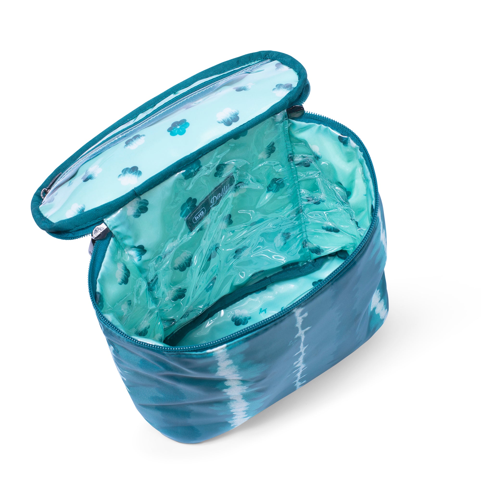 Dolly Cosmetic Case - SHIBORI TEAL - Dolly_ShiboriSkyBlue_05