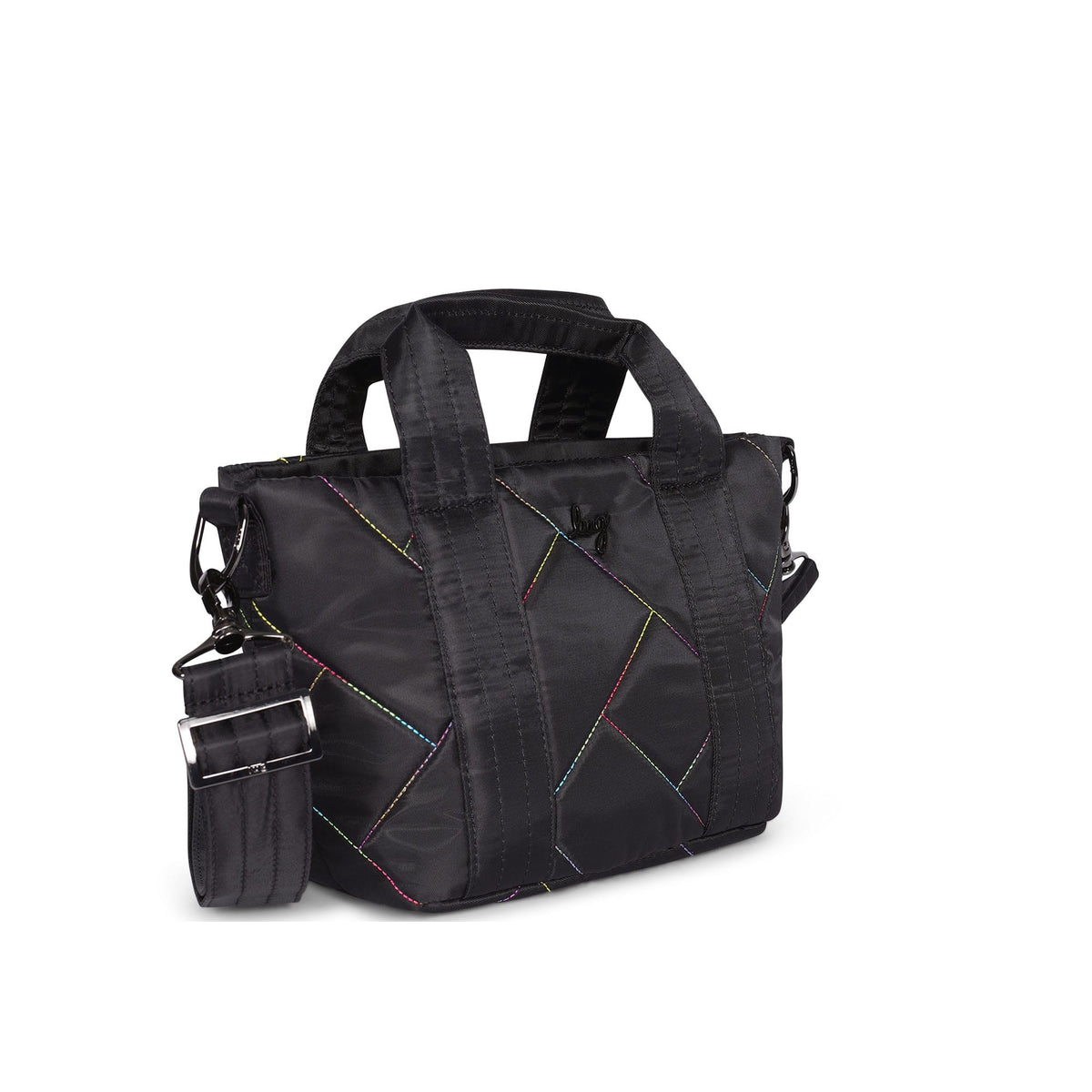 Dory Mini Crossbody Bag - BLACK RAINBOW STITCH - DoryMini_BlackRainbowStitch_02