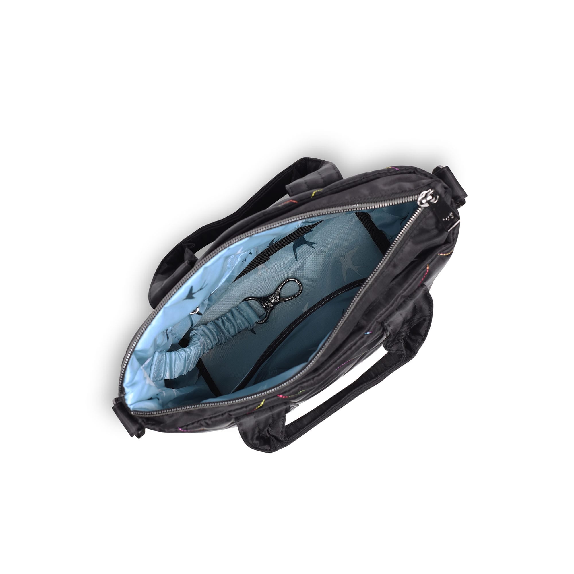 Dory Mini Crossbody Bag - BLACK RAINBOW STITCH - DoryMini_BlackRainbowStitch_05