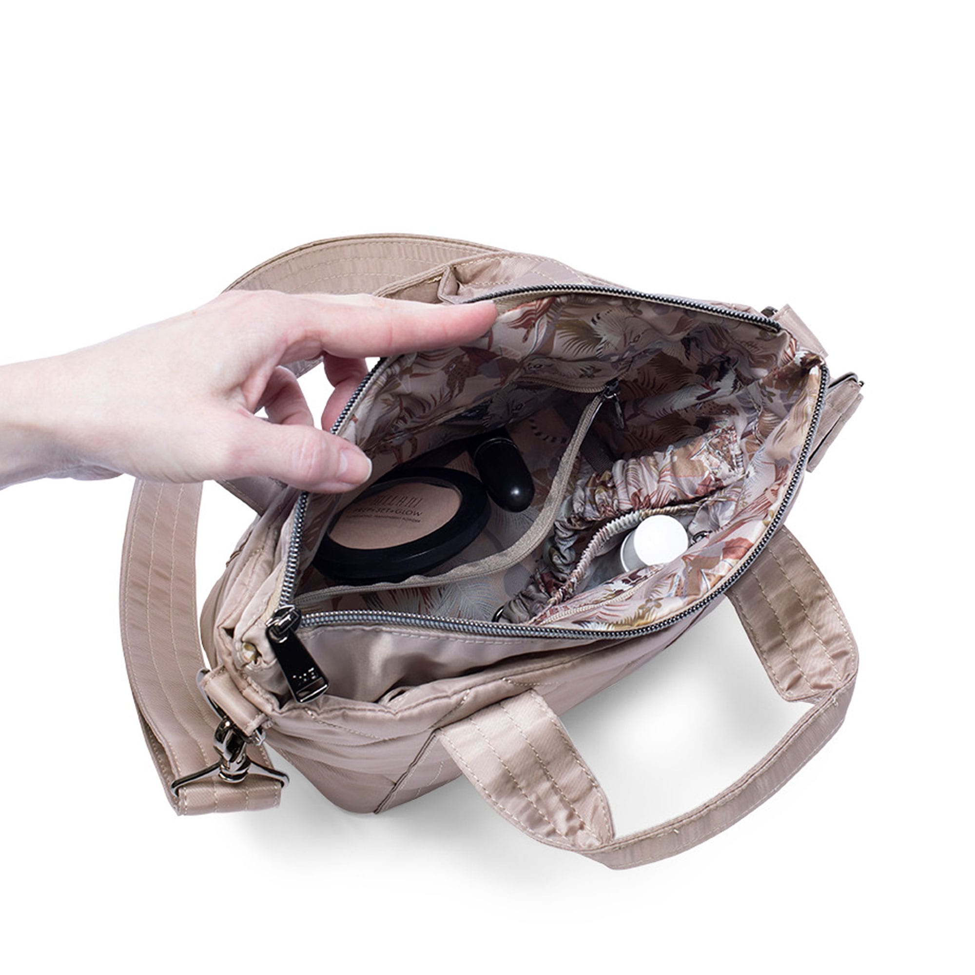 Dory Mini Crossbody Bag - SAND TAUPE - DoryMini_Lifestyle_01