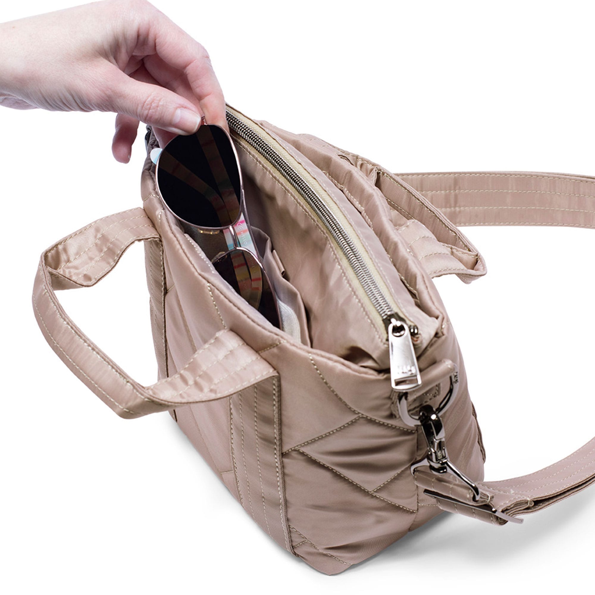 Dory Mini Crossbody Bag - SAND TAUPE - DoryMini_Lifestyle_02