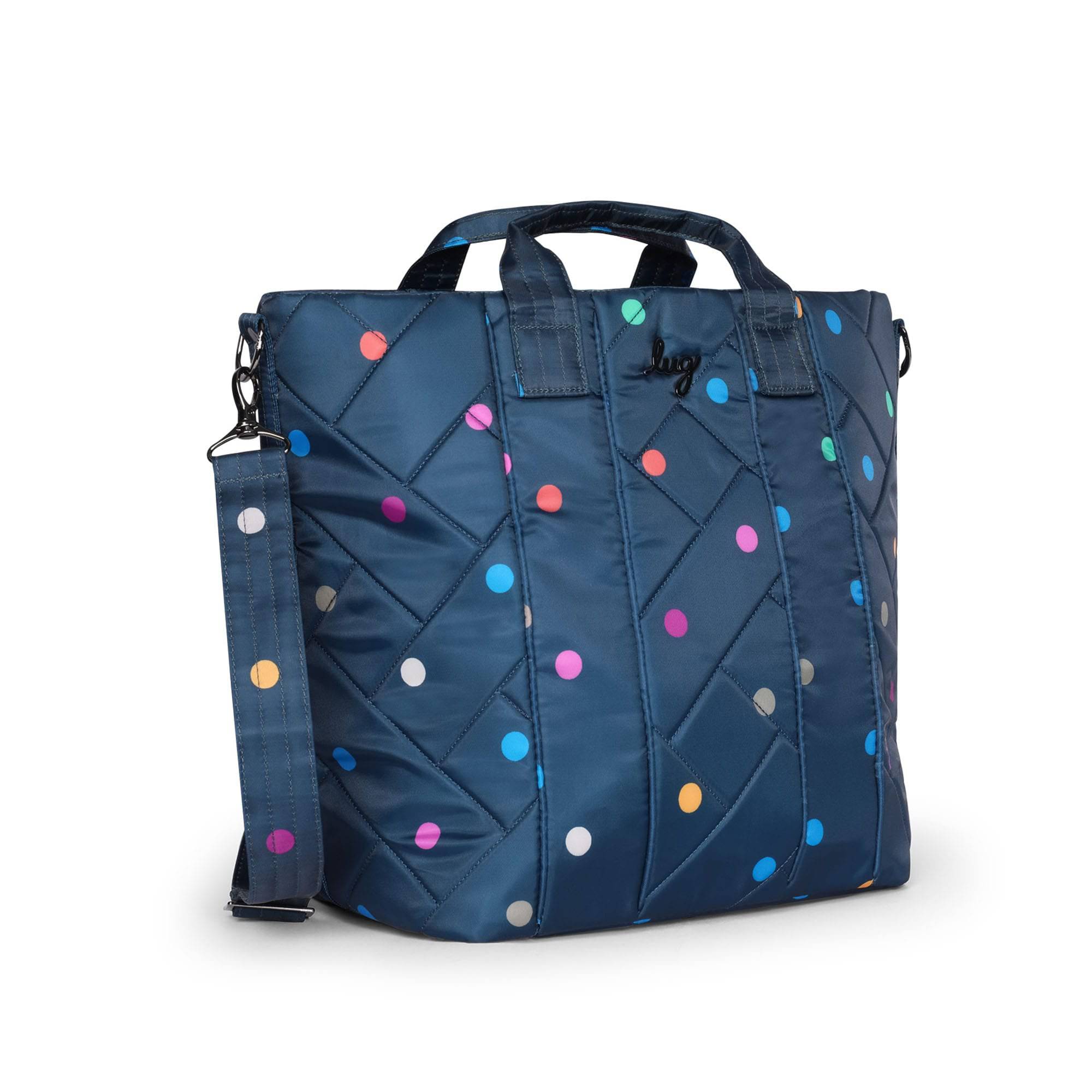 Dory XL Convertible Tote Bag - MULTI DOTS NAVY - DoryXL_BlueDot_02