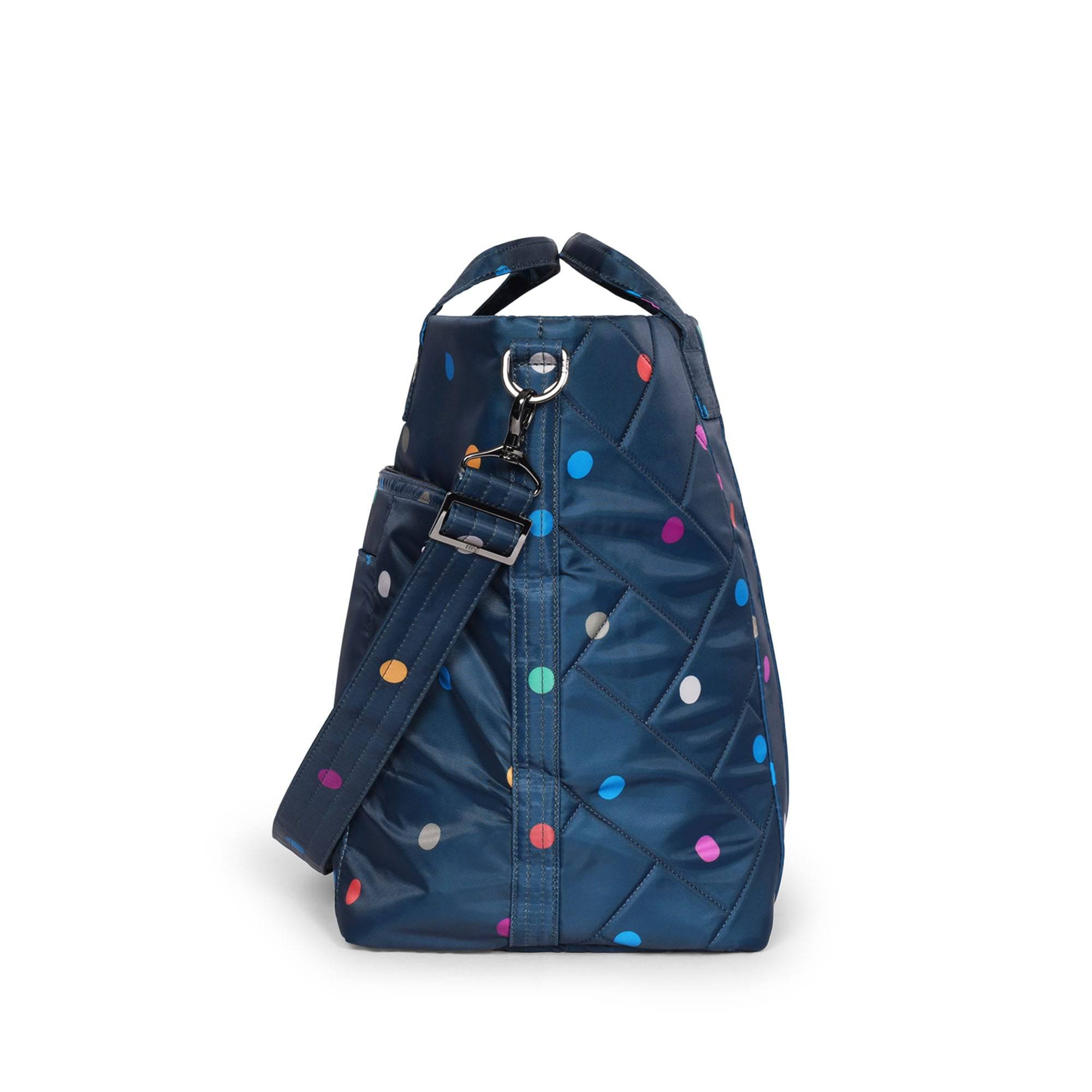Dory XL Convertible Tote Bag - MULTI DOTS NAVY - DoryXL_BlueDot_03