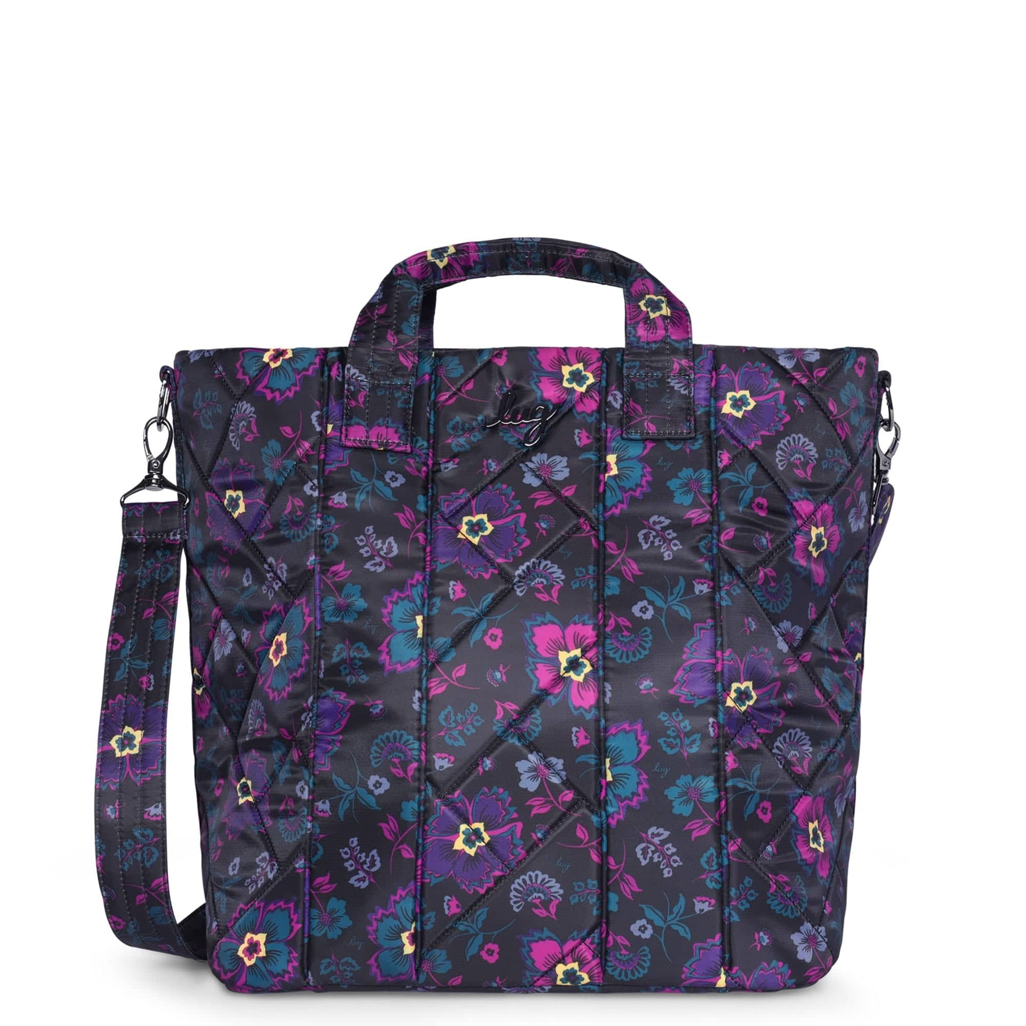 Dory XL Convertible Tote Bag - BOHO FLORAL BLACK - DoryXL_Boho_Floral_Black_01