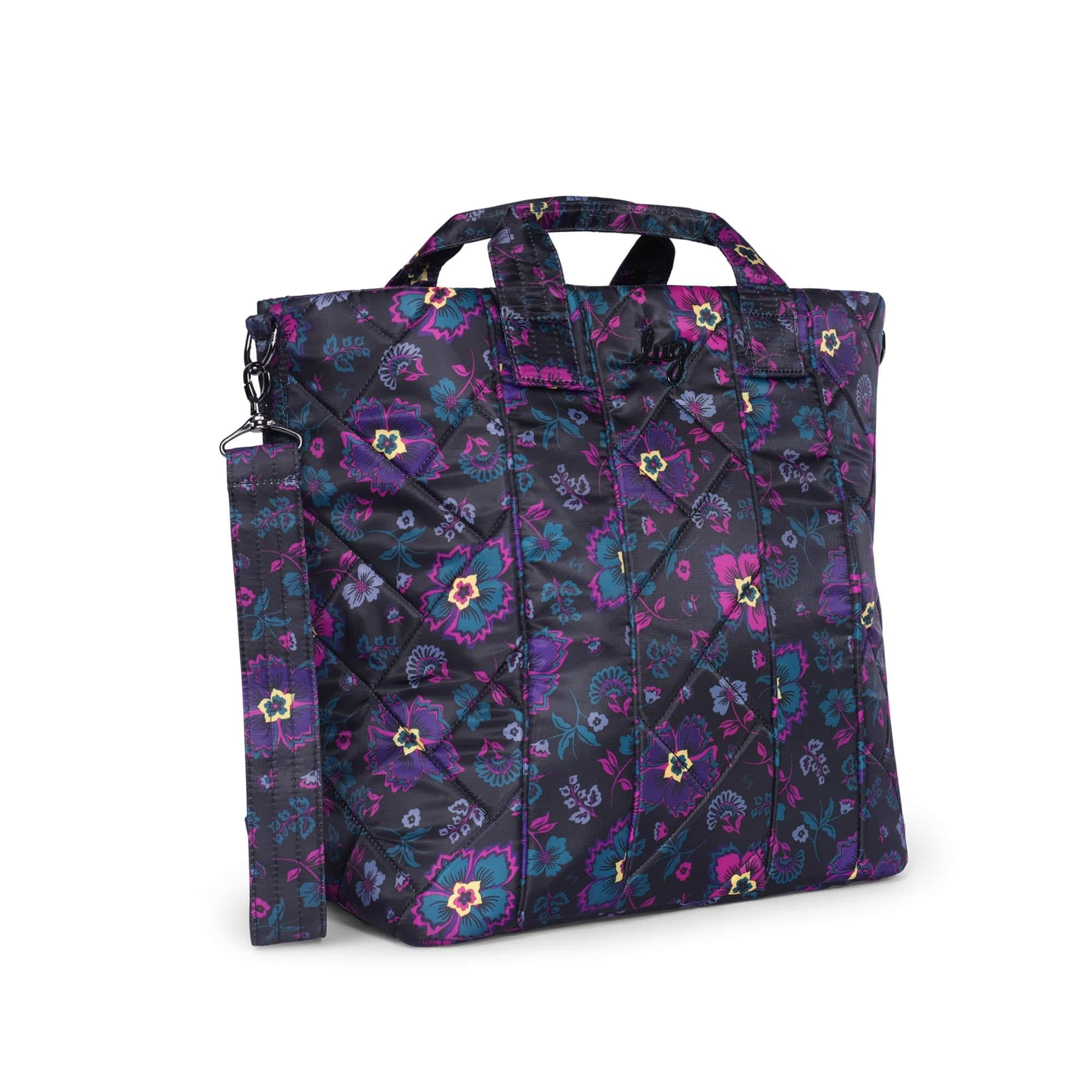 Dory XL Convertible Tote Bag - BOHO FLORAL BLACK - DoryXL_Boho_Floral_Black_02