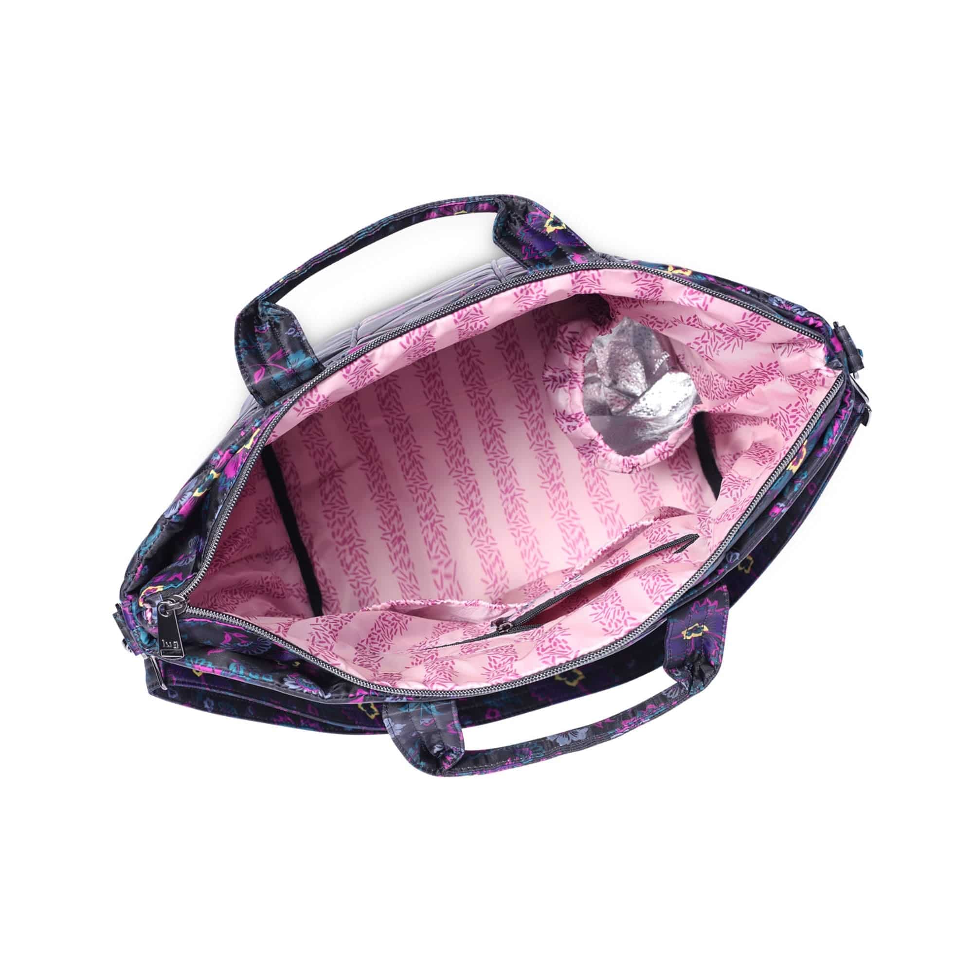 Dory XL Convertible Tote Bag - BOHO FLORAL BLACK - DoryXL_Boho_Floral_Black_05