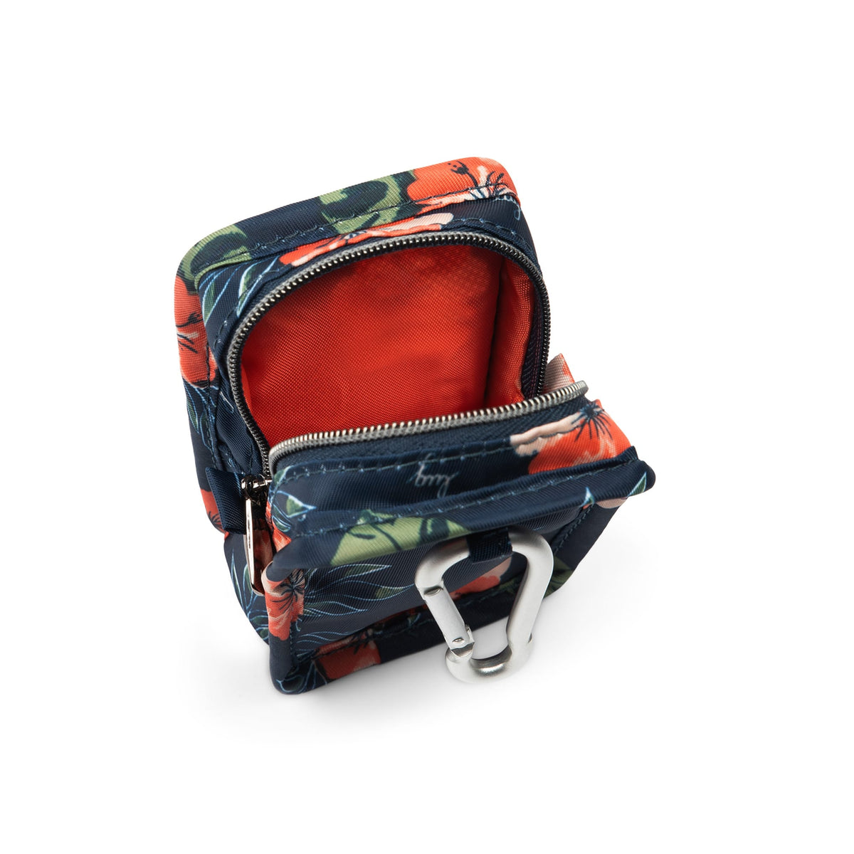 Drizzle Mini Zip Storage Pouch - ALOHA NAVY - Drizzle_Aloha_Navy_05