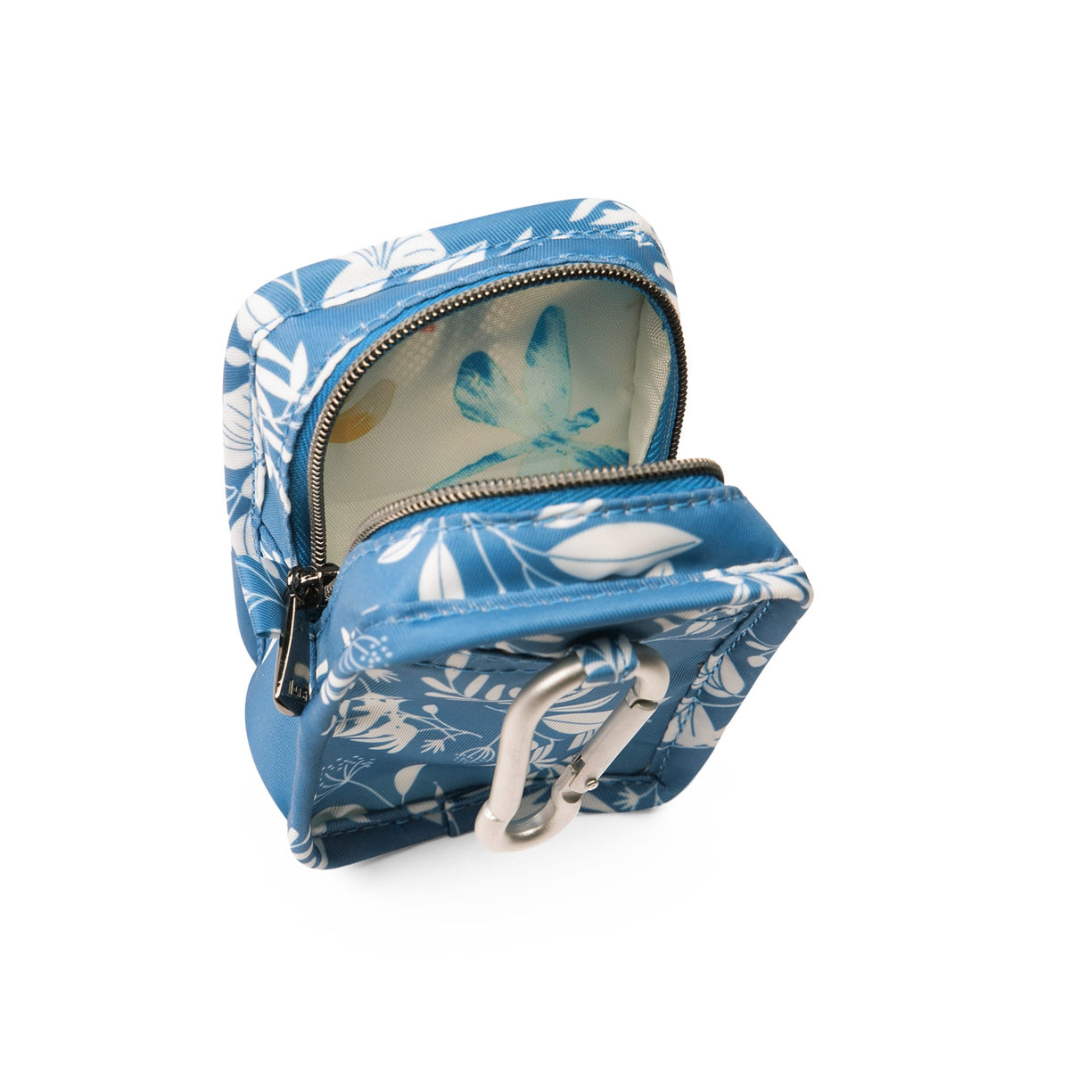 Drizzle Mini Zip Storage Pouch - FLOURISH BLUE - Drizzle_Flourish_Blue_05