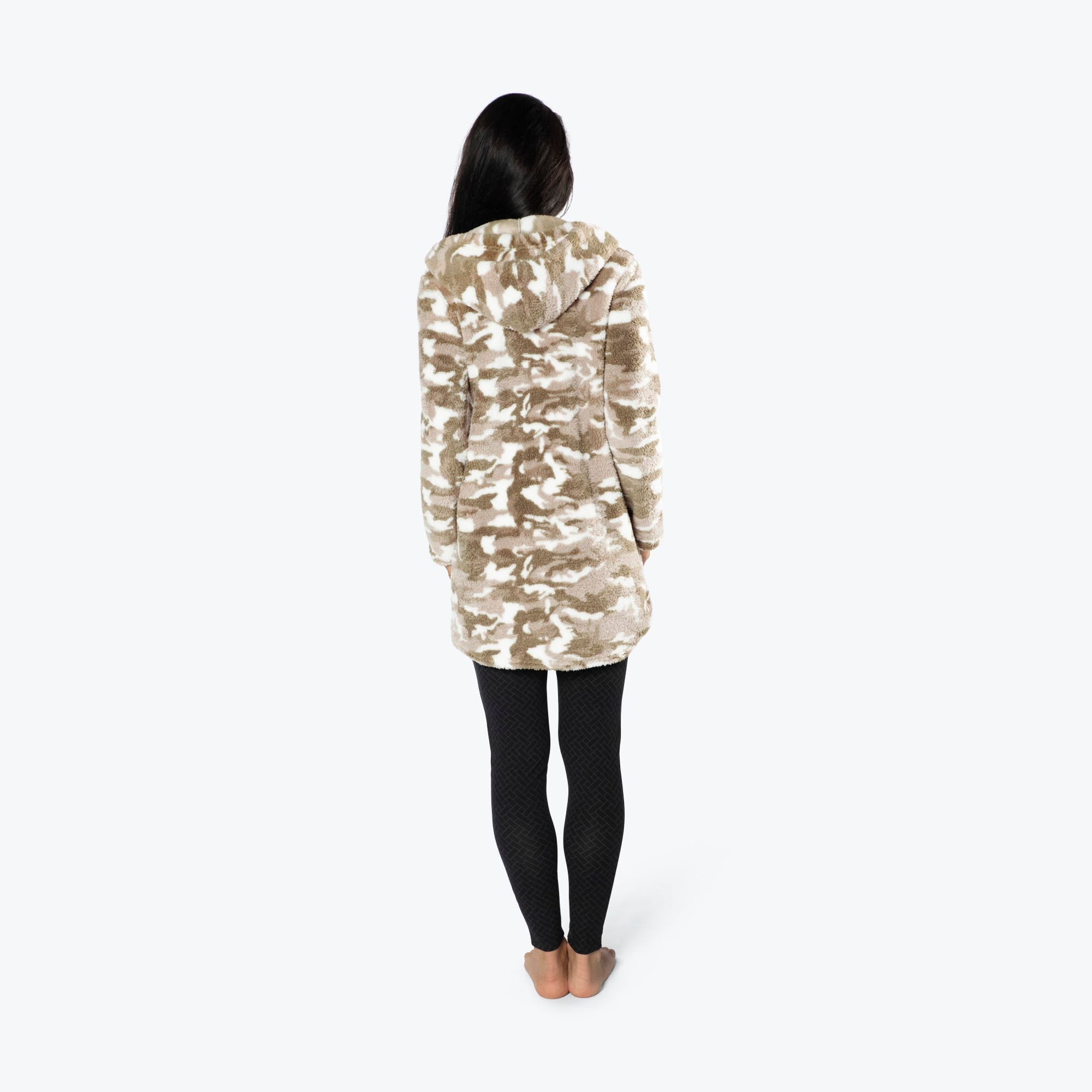 Echo Sherpa Zipper Cardigan - CAMO TAUPE - Echo_CamoTaupe_S_02