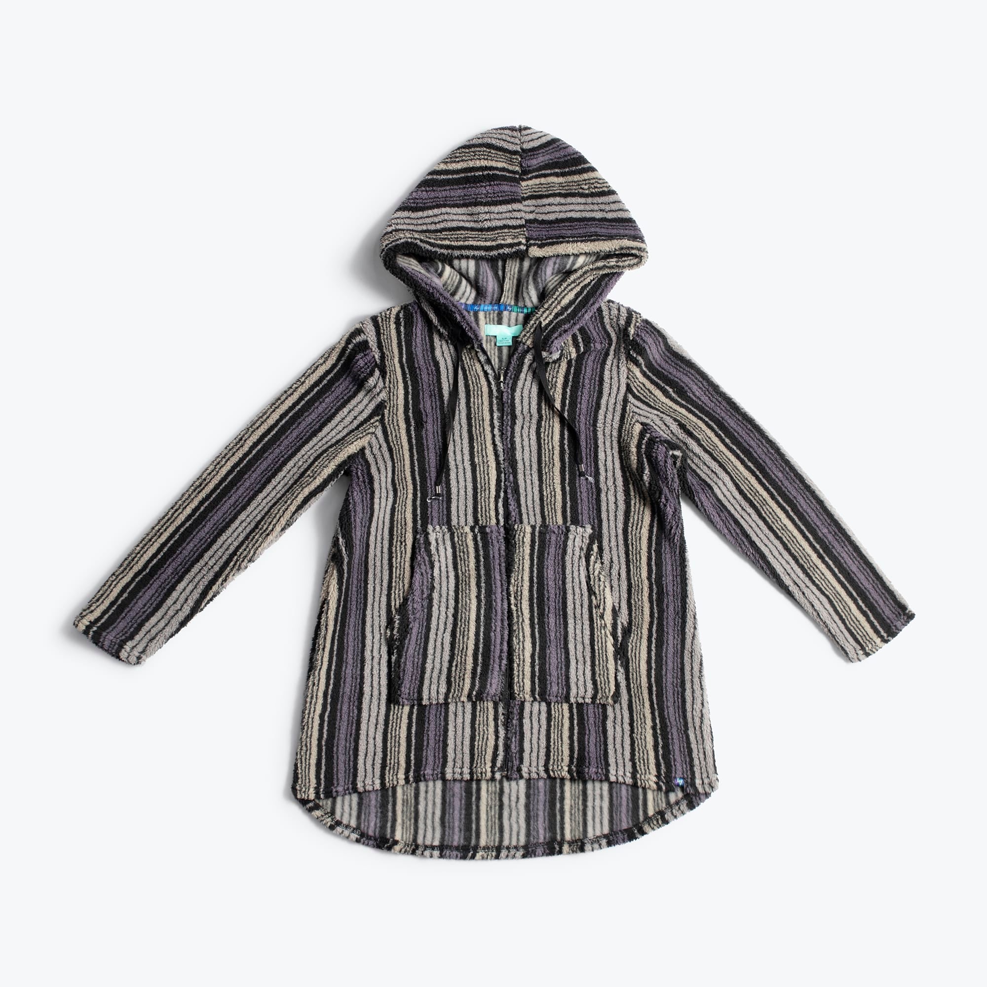 Echo Sherpa Zipper Cardigan - LOVE STRIPE BLACK - Echo_Flatlay_LoveStripeBlack_jpg_281a2eb2-2f9b-4cf3-9652-cb18eb3f17d8