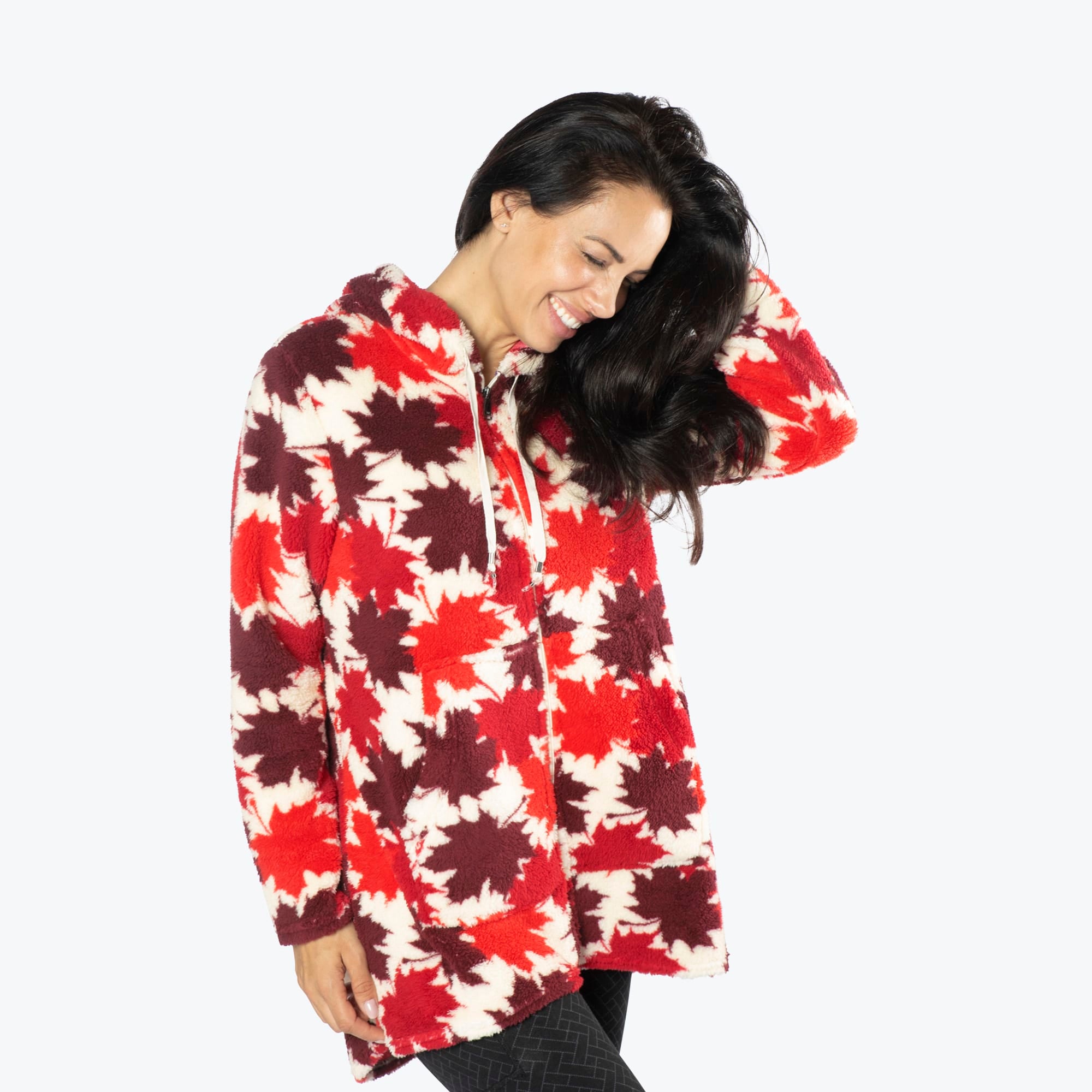 Echo Sherpa Zipper Cardigan - MAPLES CREAM - Echo_MaplesCream_S_03