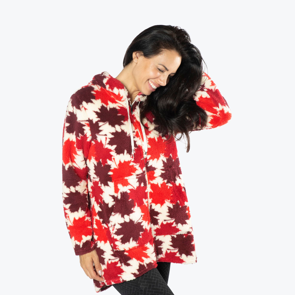 Echo Sherpa Zipper Cardigan - MAPLES CREAM - Echo_MaplesCream_S_03