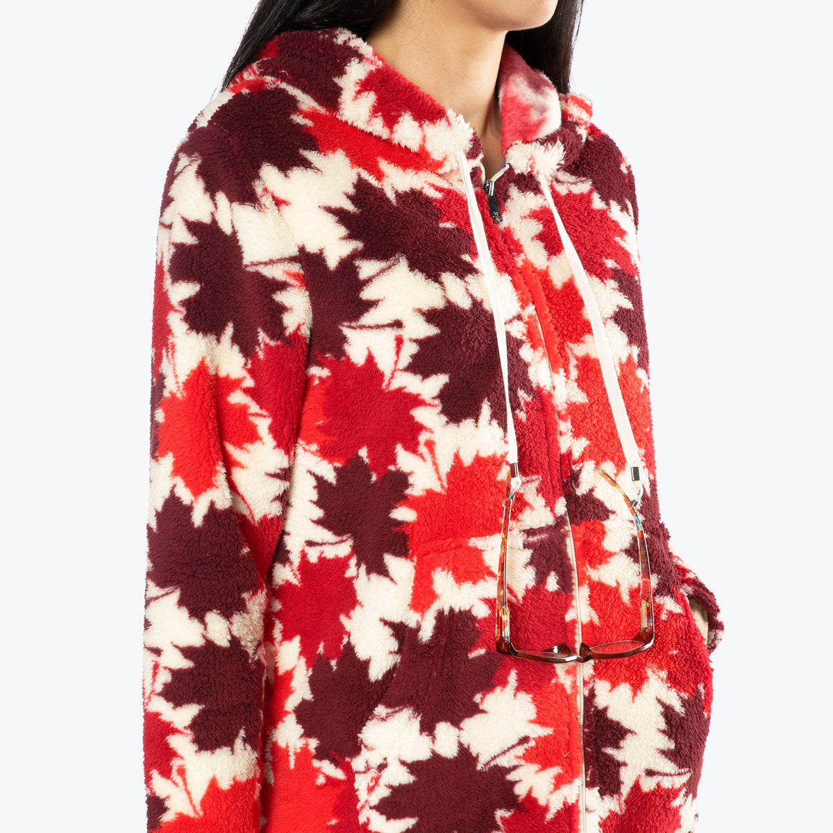Echo Sherpa Zipper Cardigan - MAPLES CREAM - Echo_MaplesCream_S_04