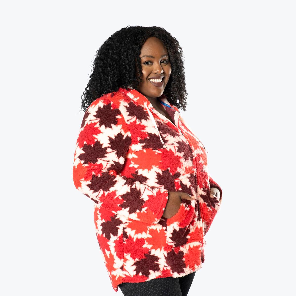Echo Sherpa Zipper Cardigan - MAPLES CREAM - Echo_MaplesCream_XL_03