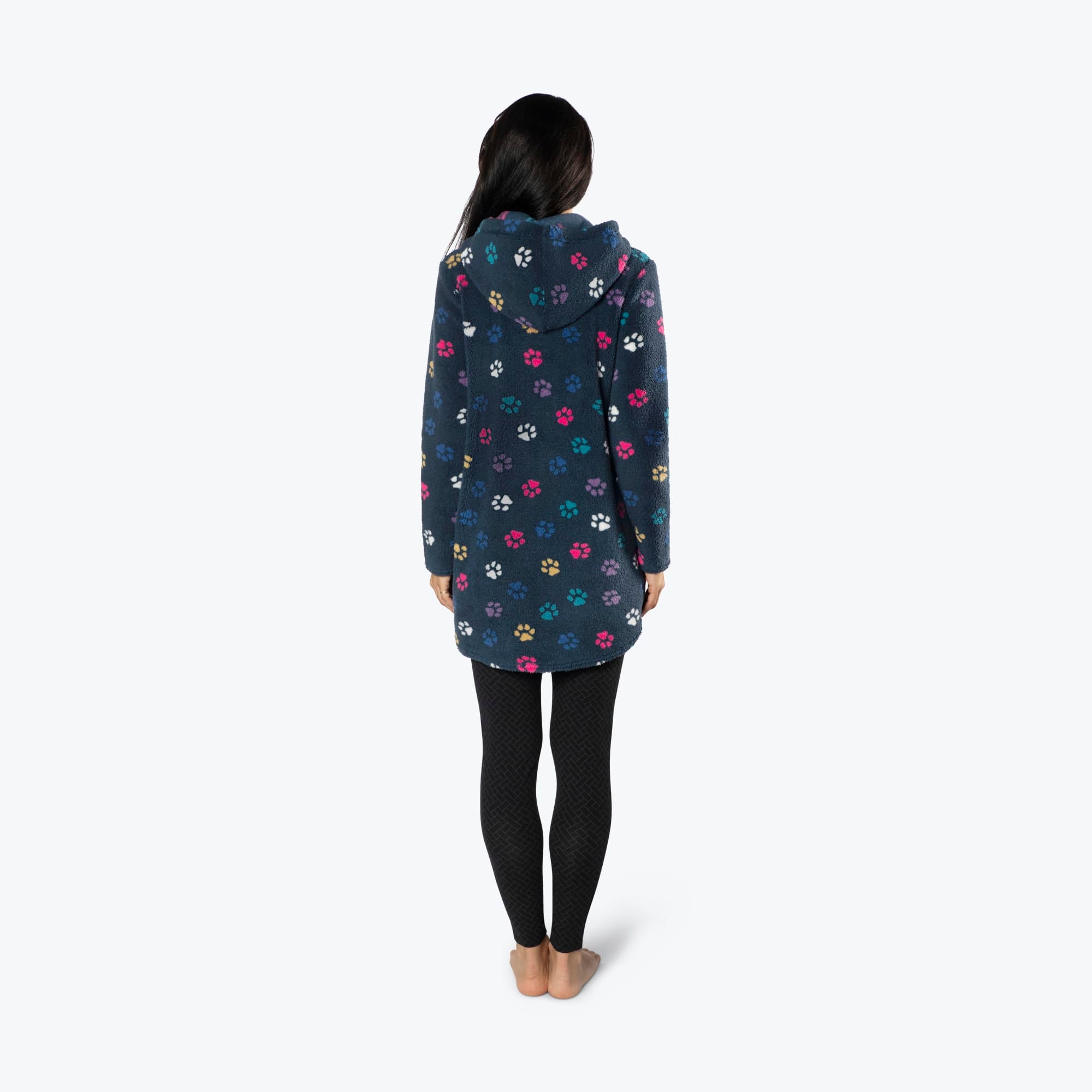 Echo Sherpa Zipper Cardigan - PAWS NAVY - Echo_PawsNavy_S_02