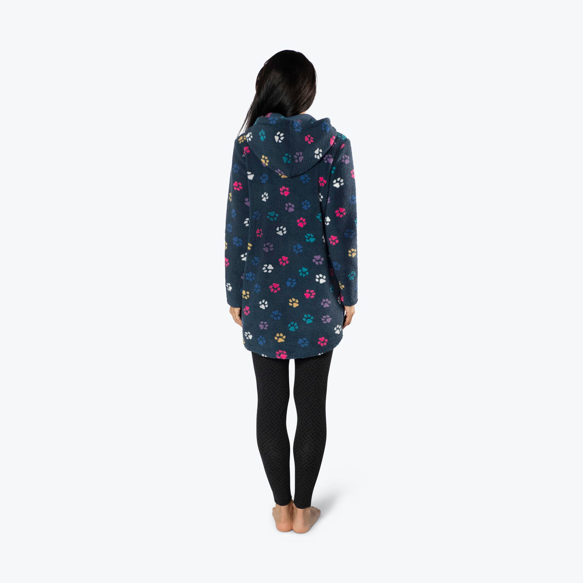 Echo Sherpa Zipper Cardigan - PAWS NAVY - Echo_PawsNavy_S_02