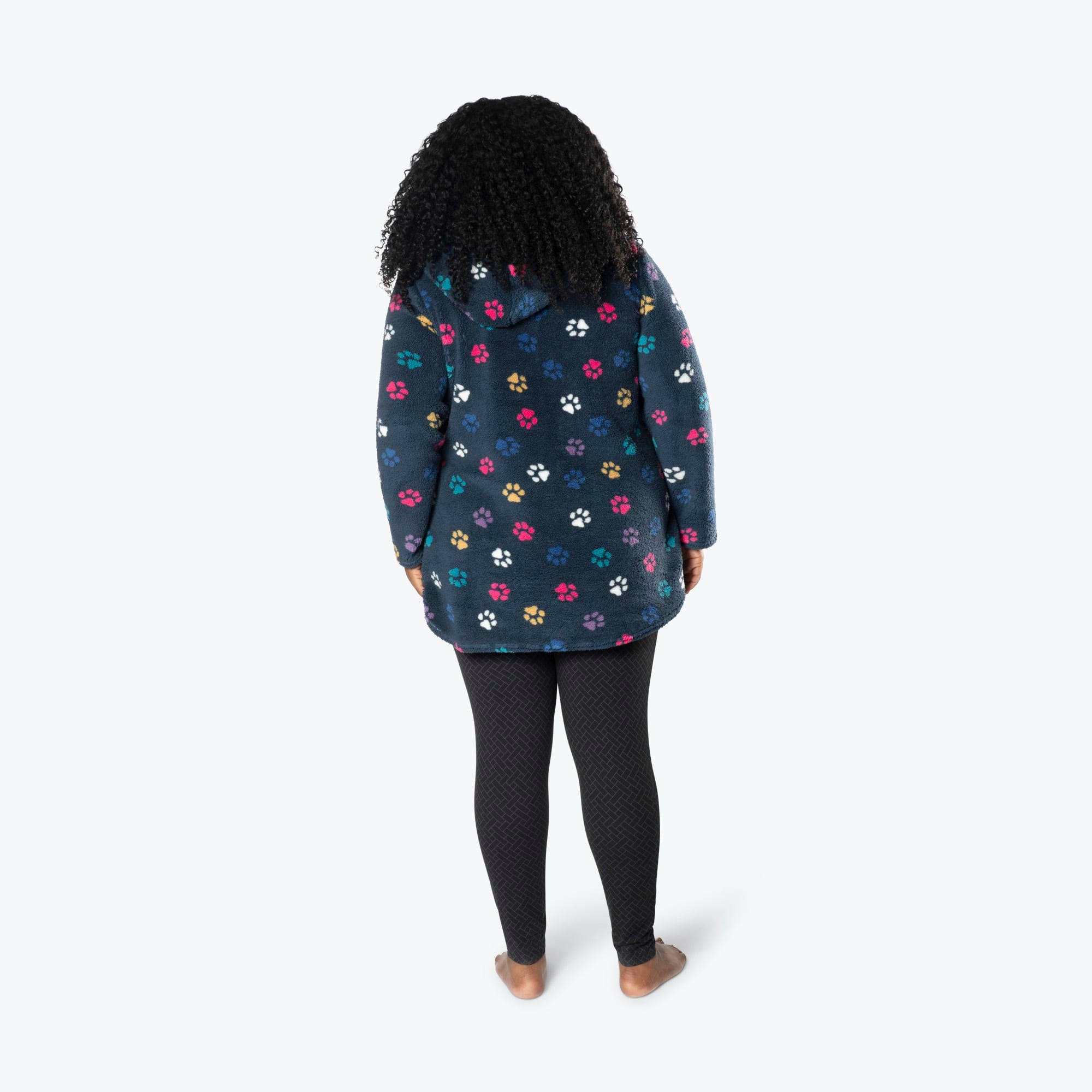 Echo Sherpa Zipper Cardigan - PAWS NAVY - Echo_PawsNavy_XL_02