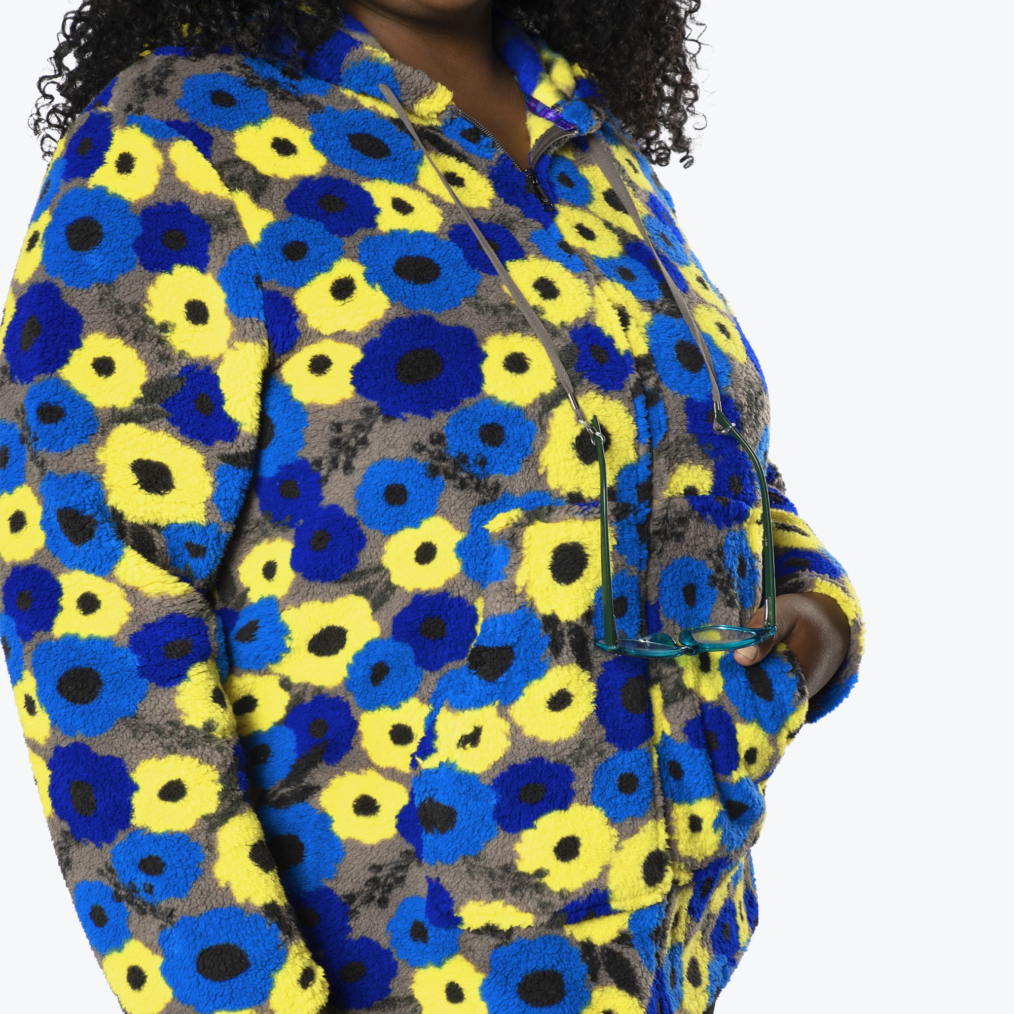 Echo Sherpa Zipper Cardigan - PEONY BLUE - Echo_PeonyBlue-XL_04