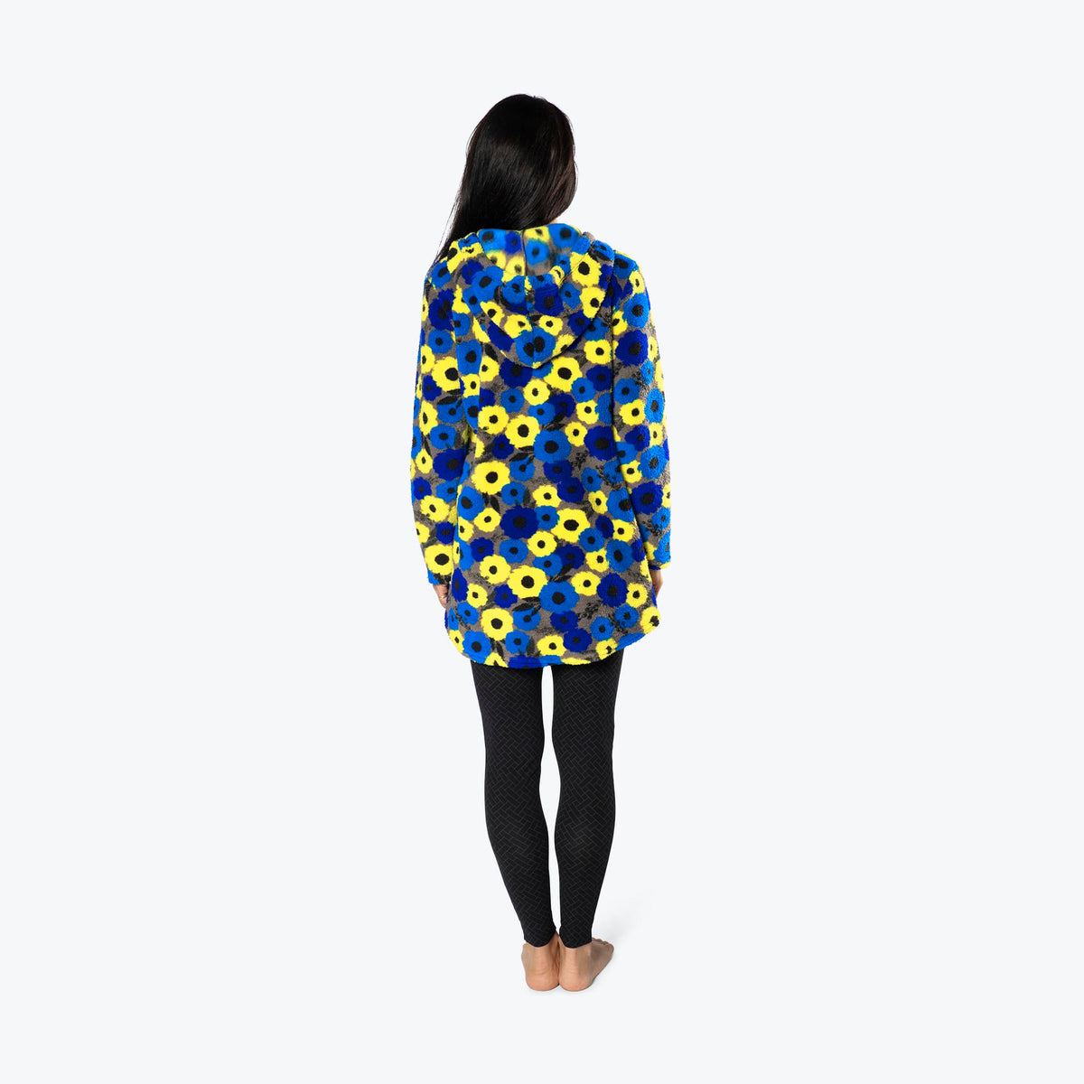 Echo Sherpa Zipper Cardigan - PEONY BLUE - Echo_PeonyBlue_S_02